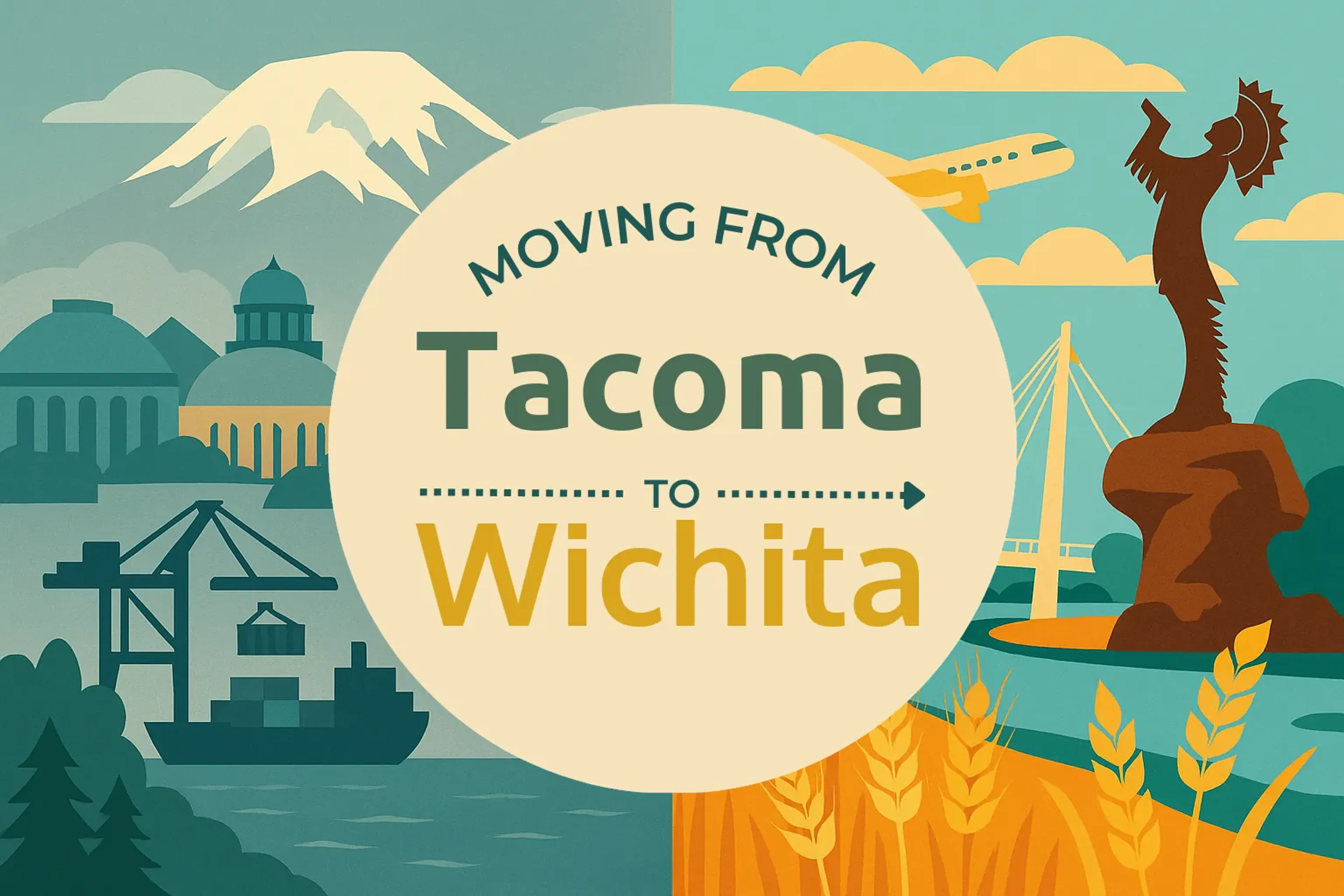 Side-by-side comparison of Tacoma to Wichita moving companies