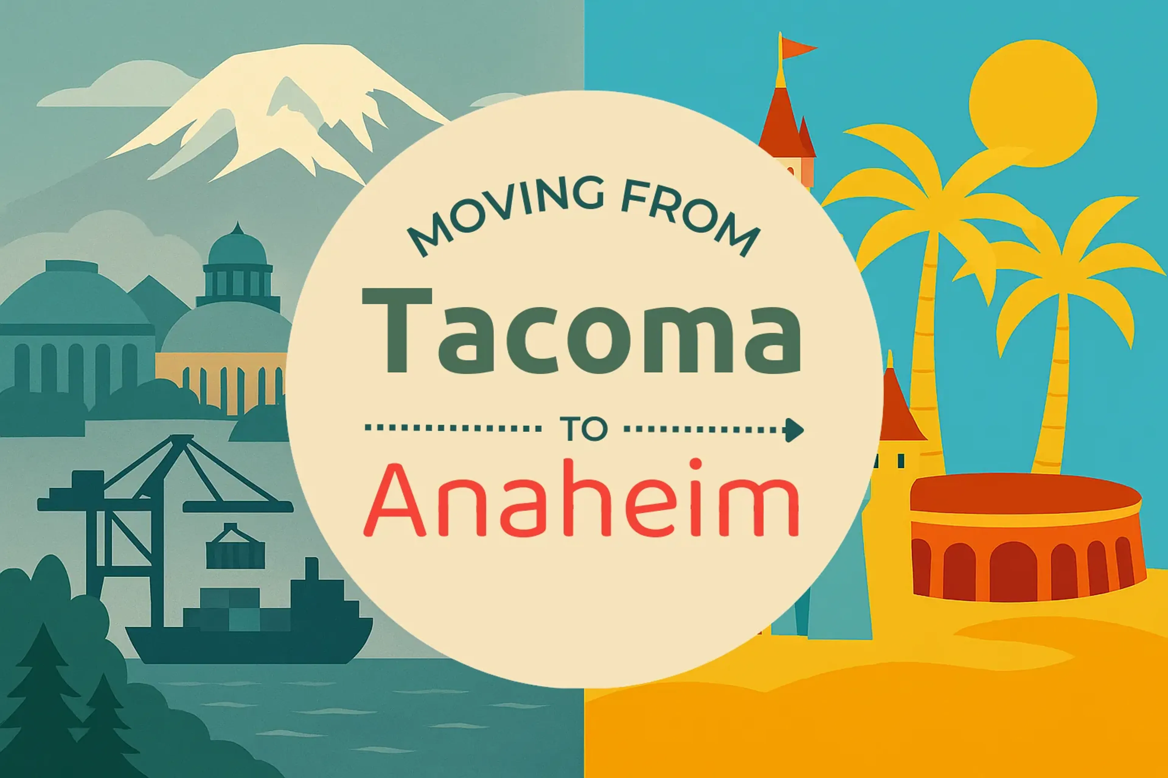Side-by-side comparison of Tacoma to Anaheim moving companies