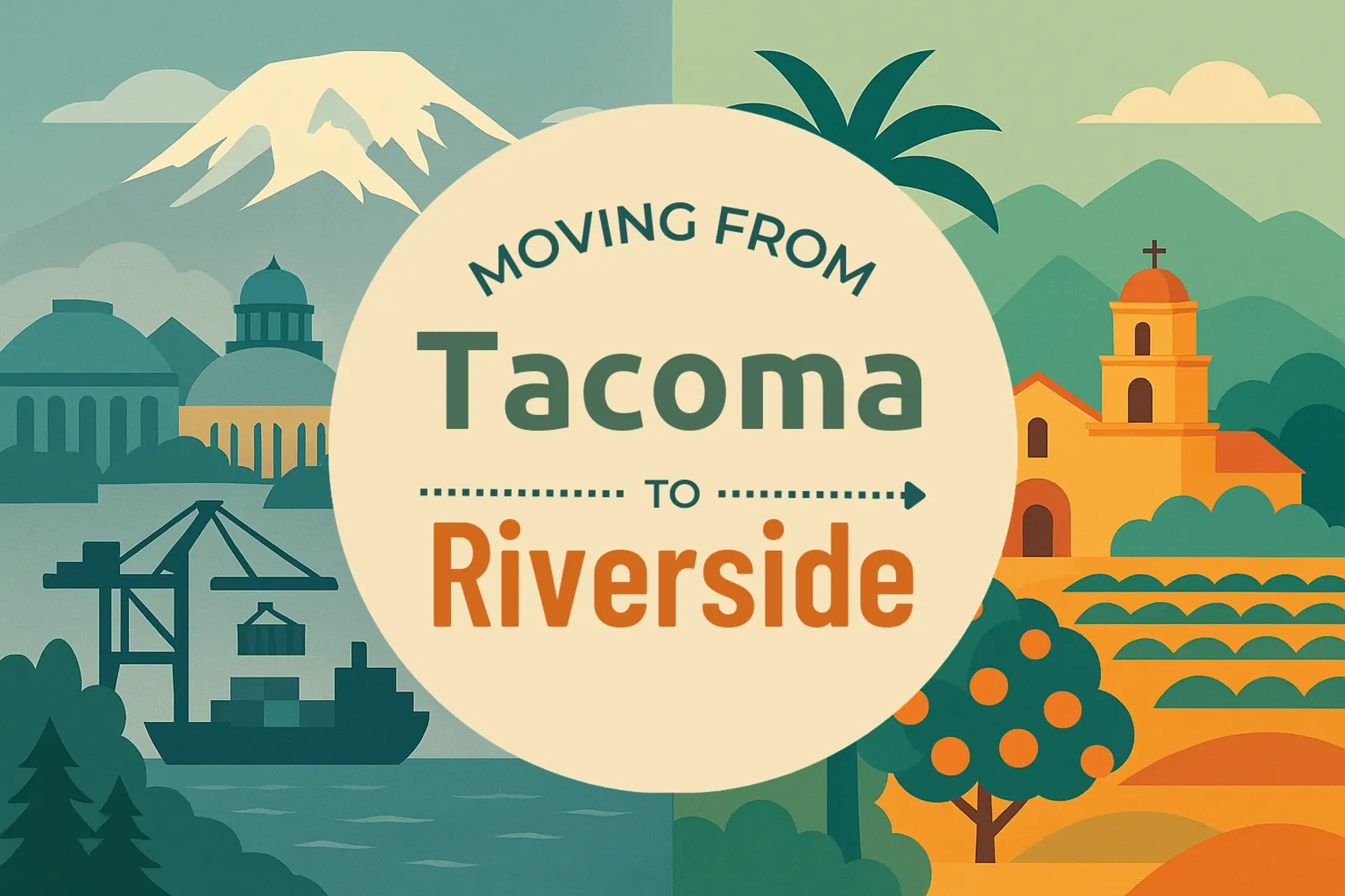 Side-by-side comparison of Tacoma to Riverside moving companies