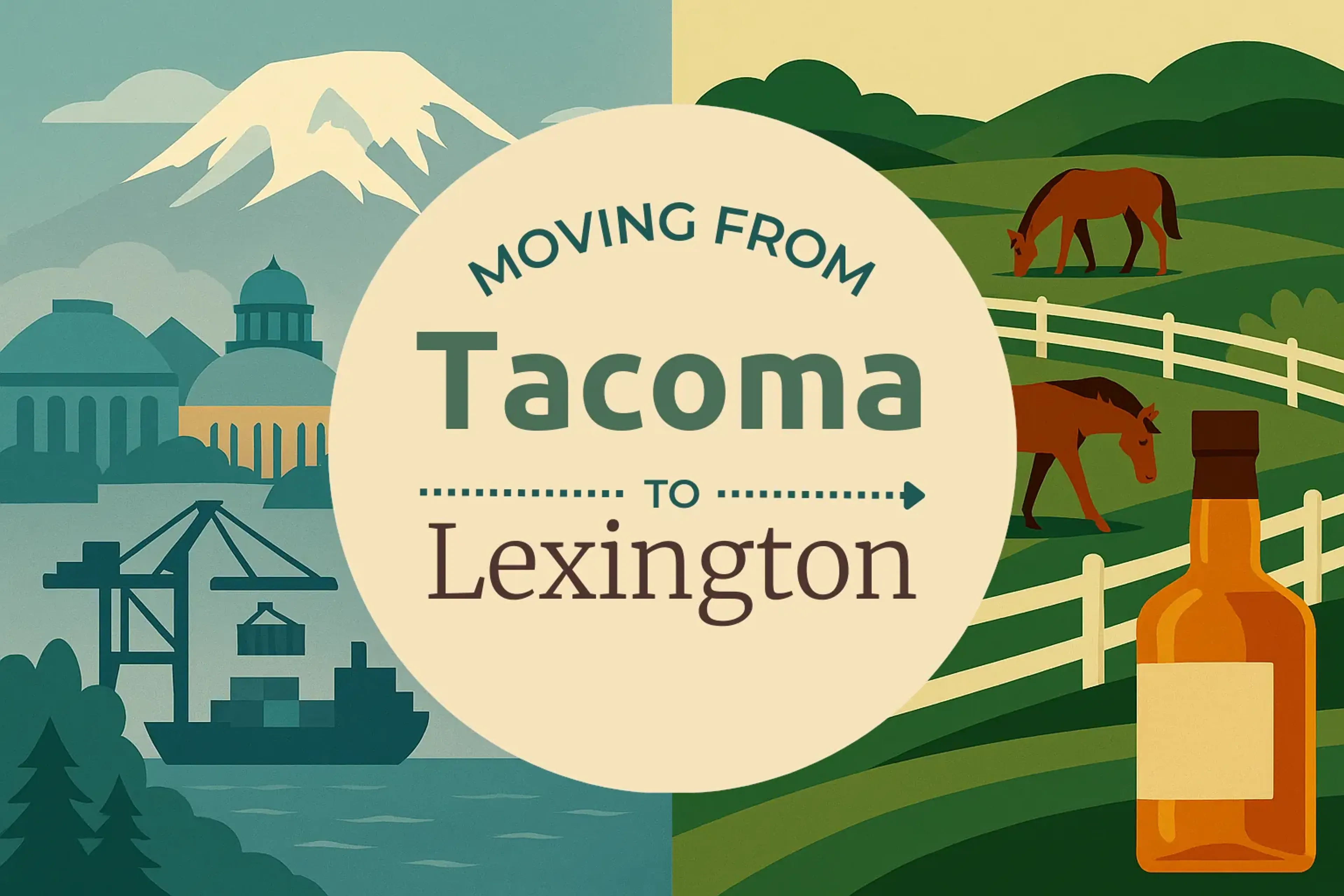 Side-by-side comparison of Tacoma to Lexington moving companies