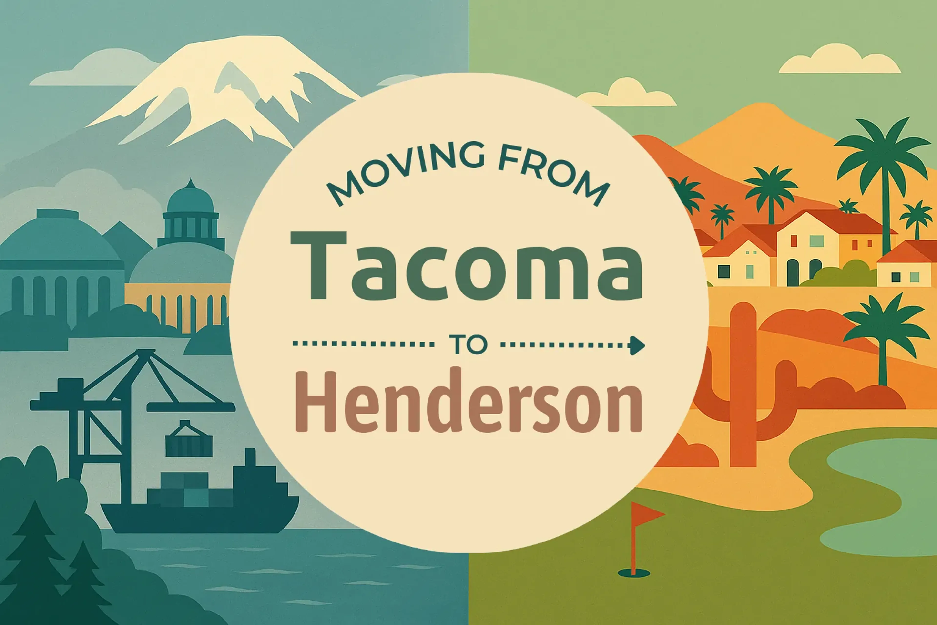 Side-by-side comparison of Tacoma to Henderson moving companies