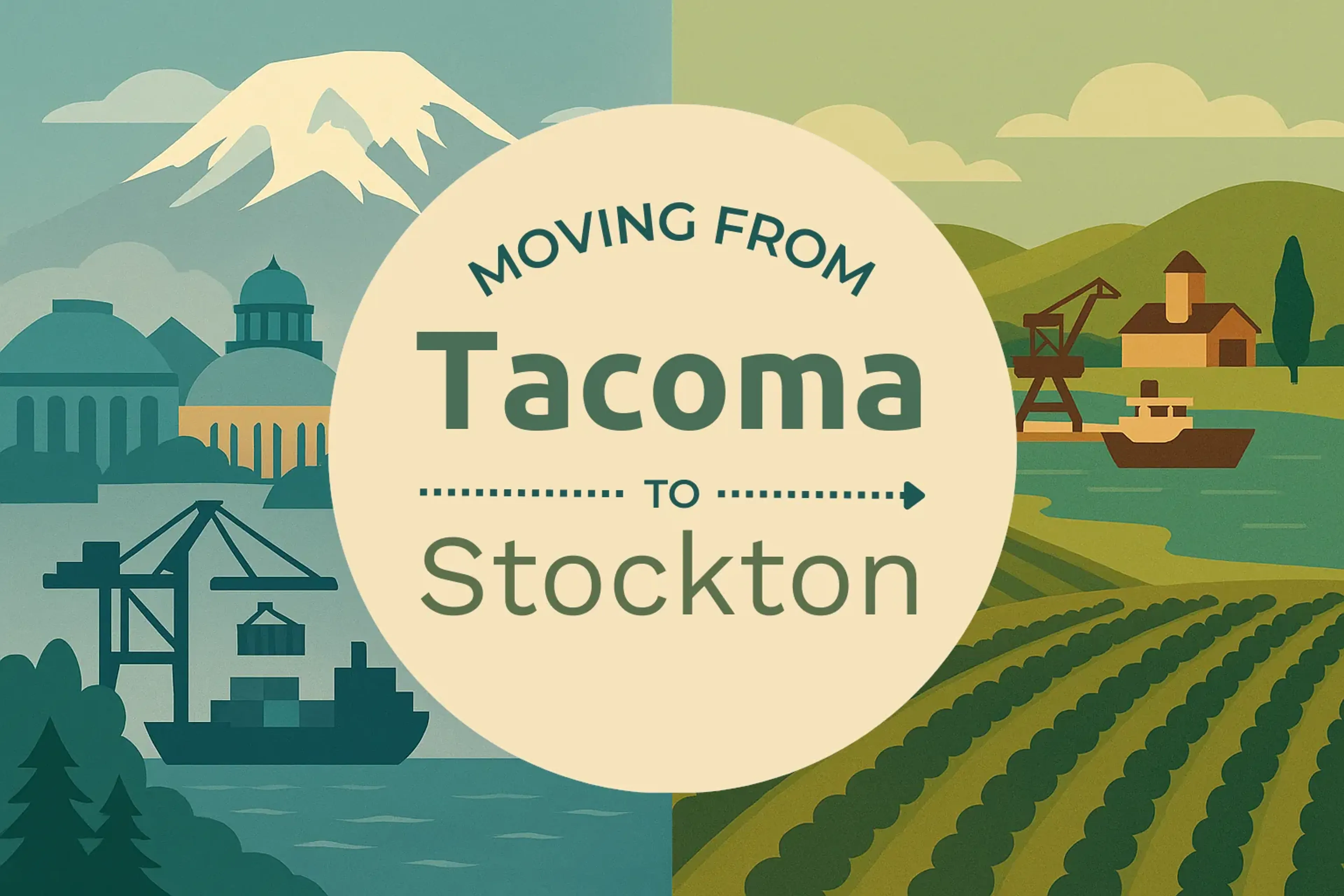 Side-by-side comparison of Tacoma to Stockton moving companies