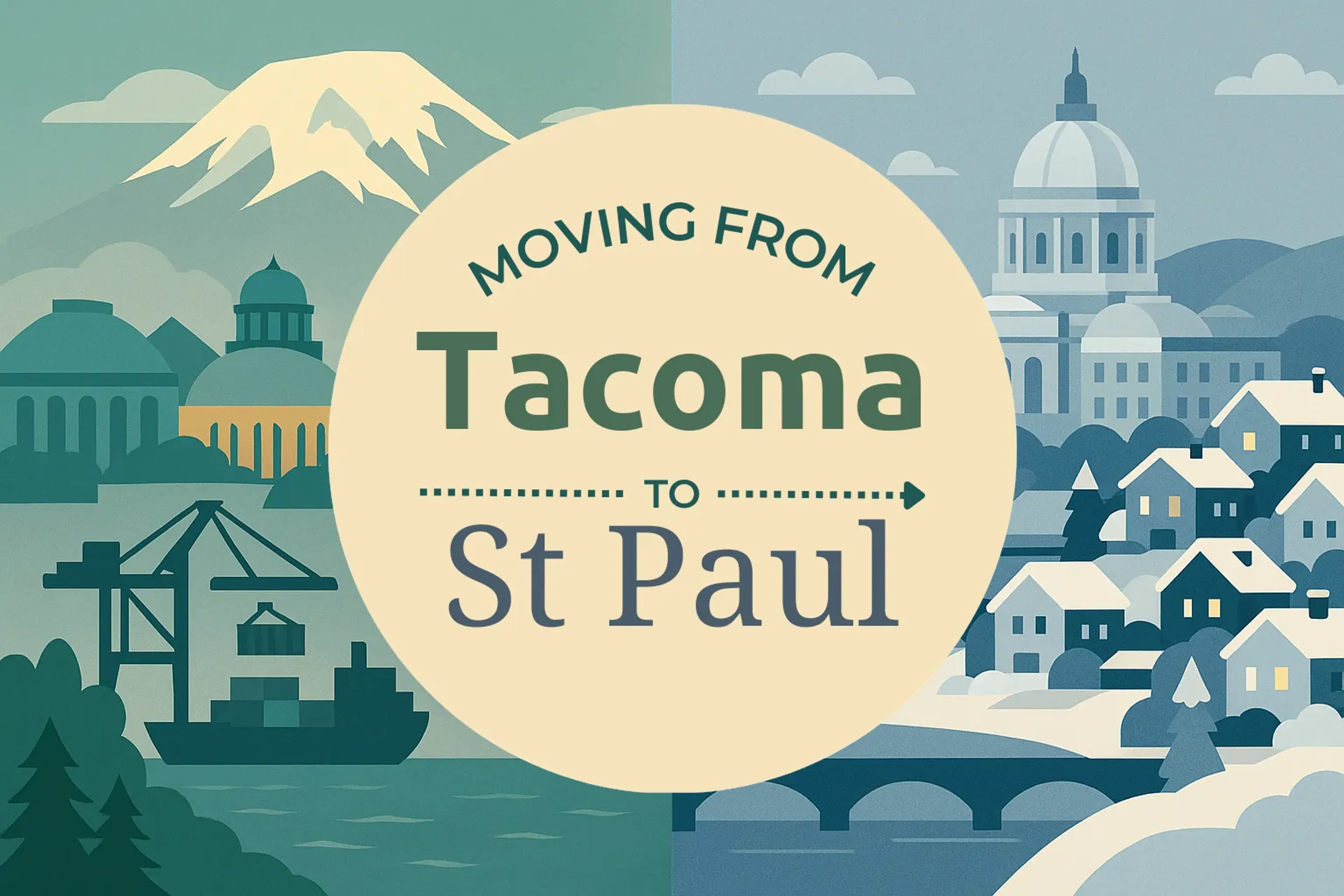 Side-by-side comparison of Tacoma to St. Paul moving companies