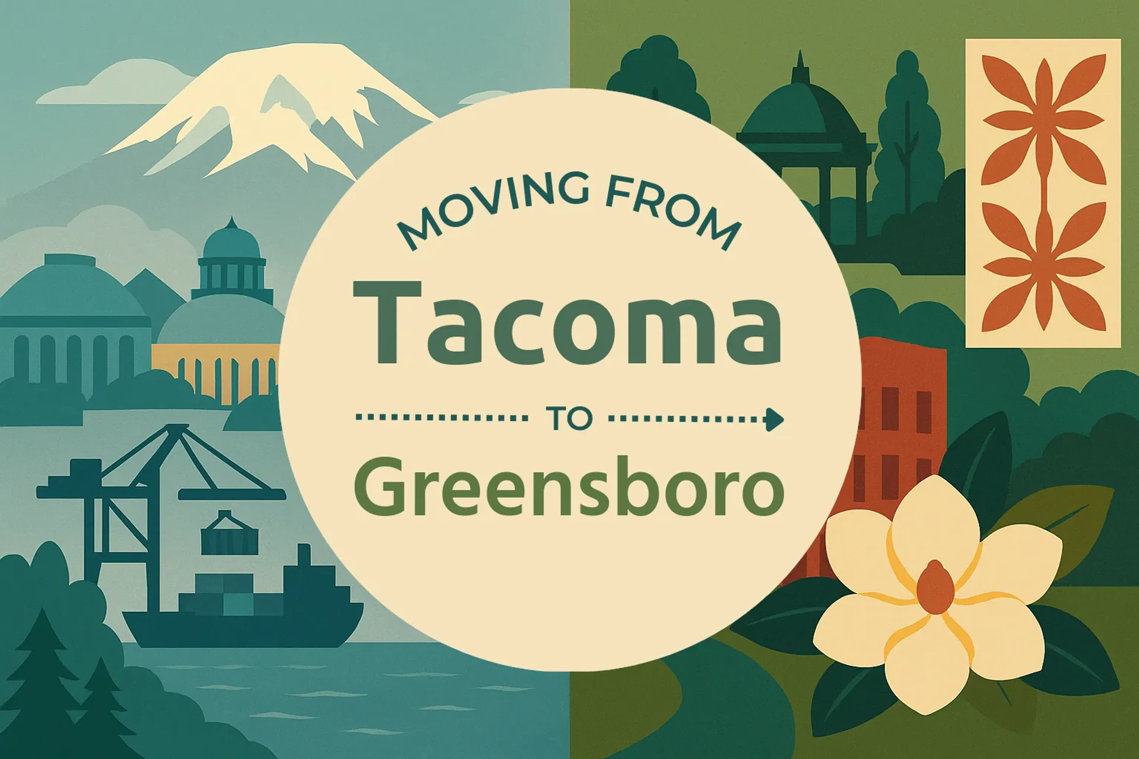 Side-by-side comparison of Tacoma to Greensboro moving companies