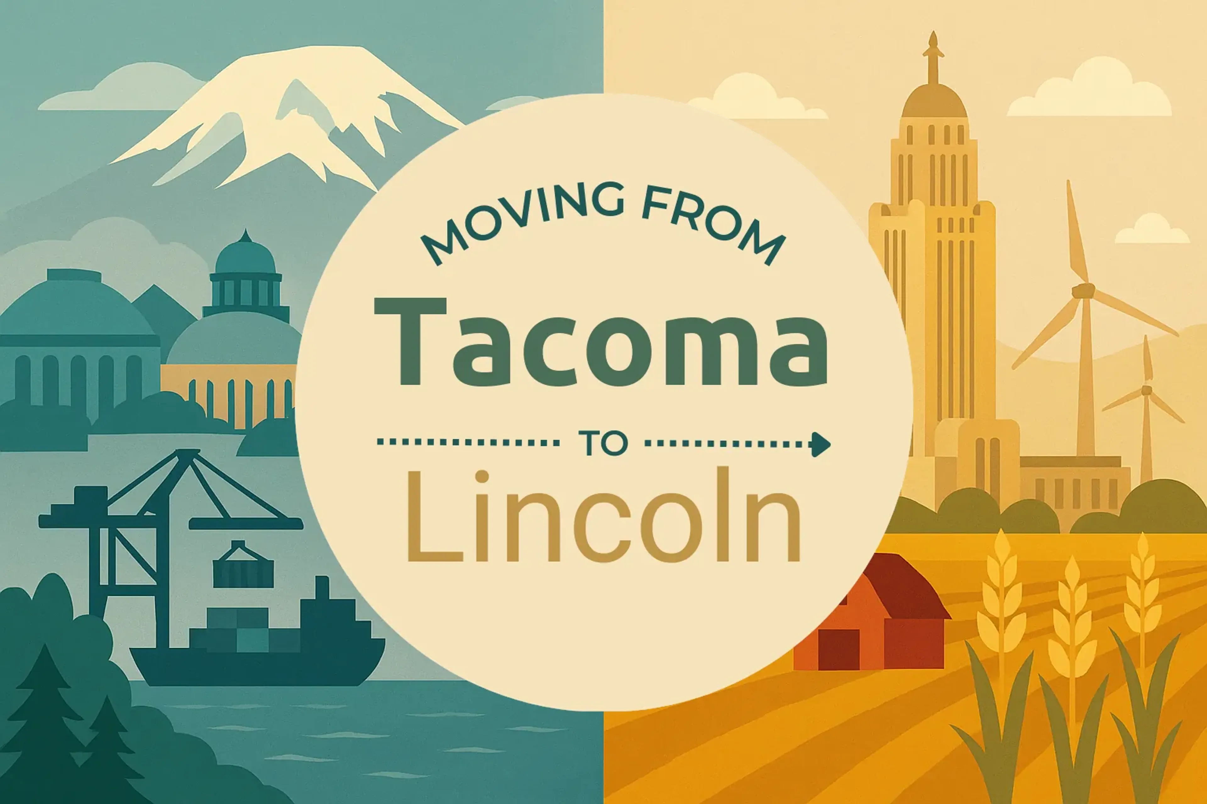 Side-by-side comparison of Tacoma to Lincoln moving companies