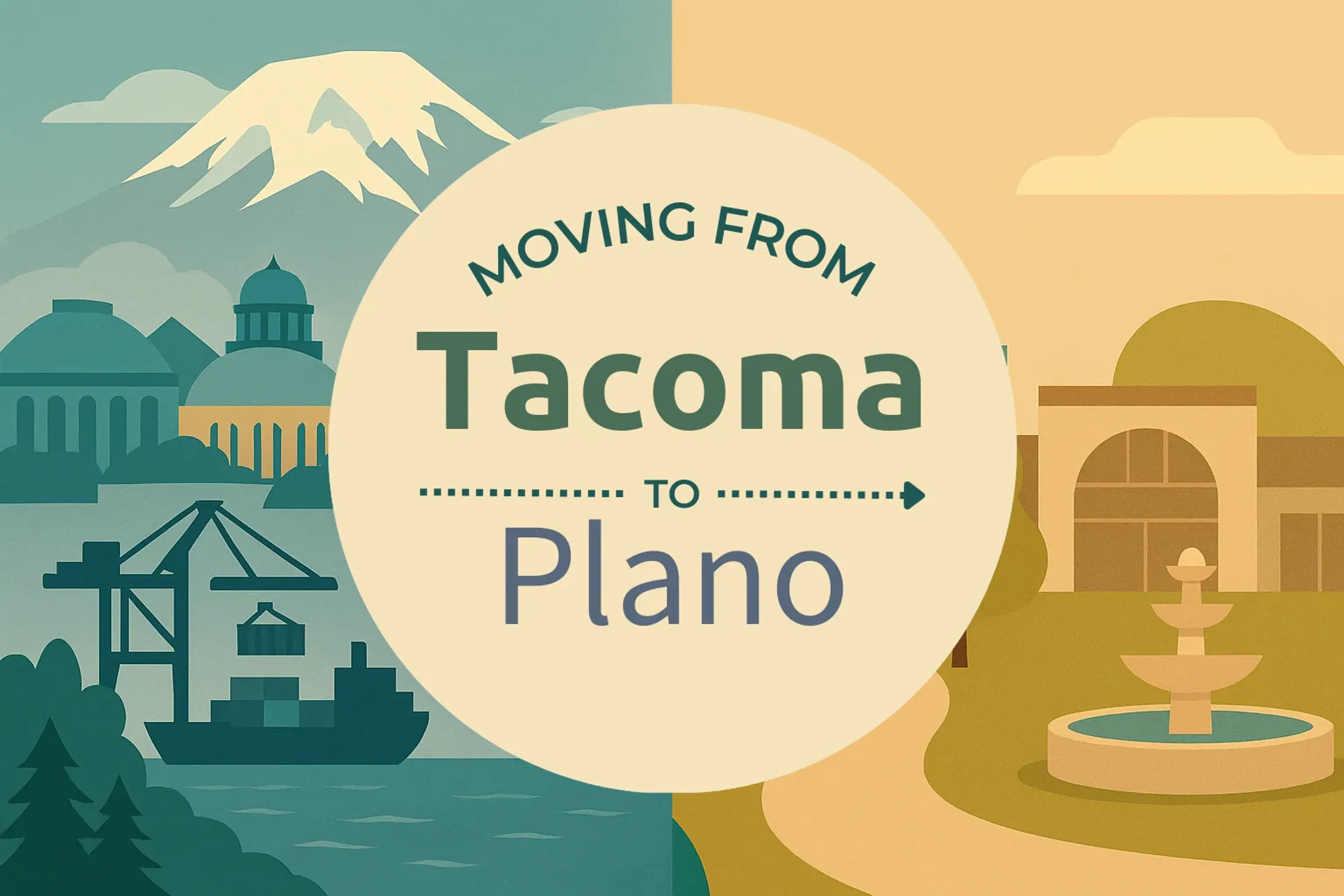 Side-by-side comparison of Tacoma to Plano moving companies