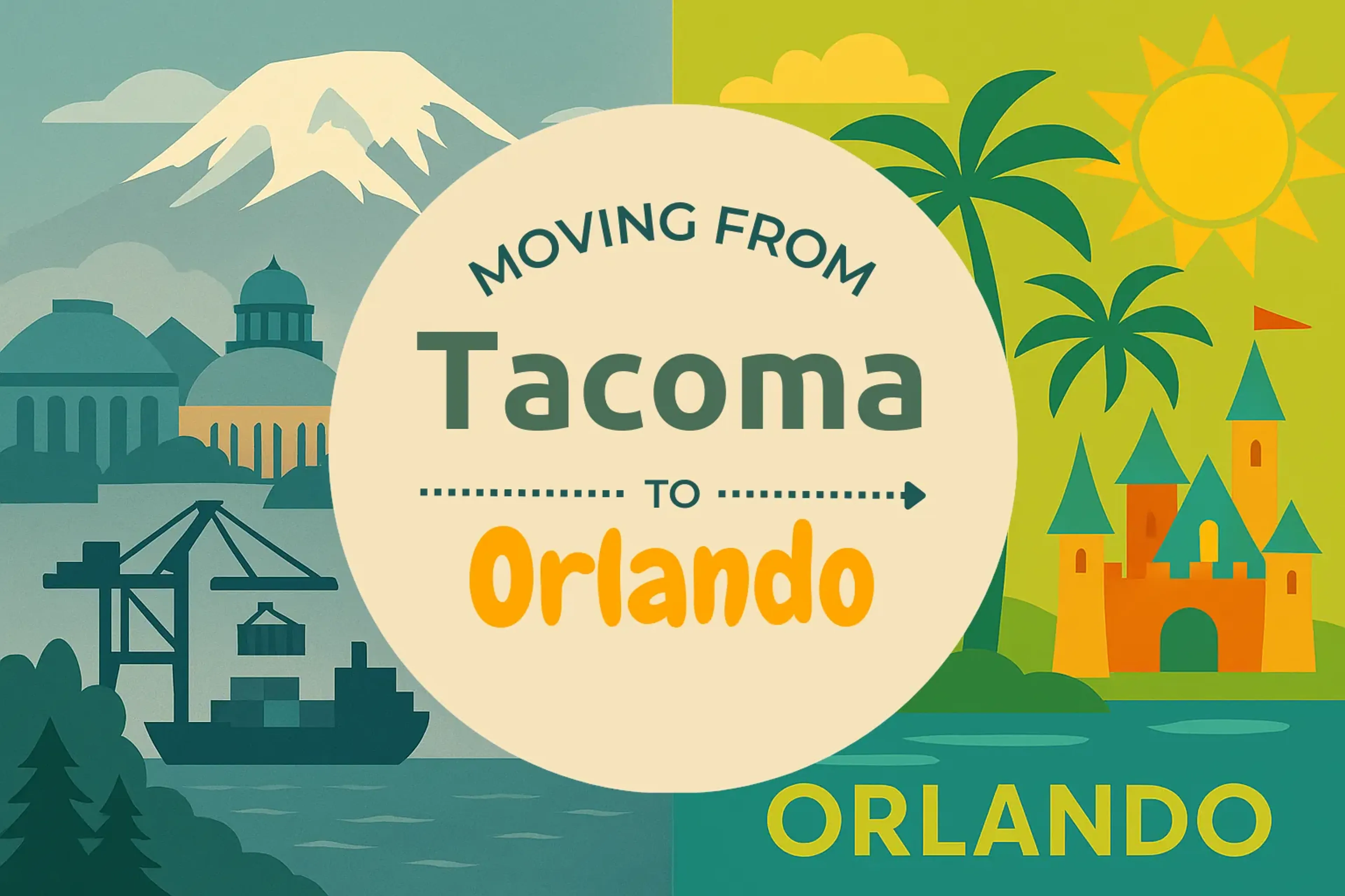 Side-by-side comparison of Tacoma to Orlando moving companies