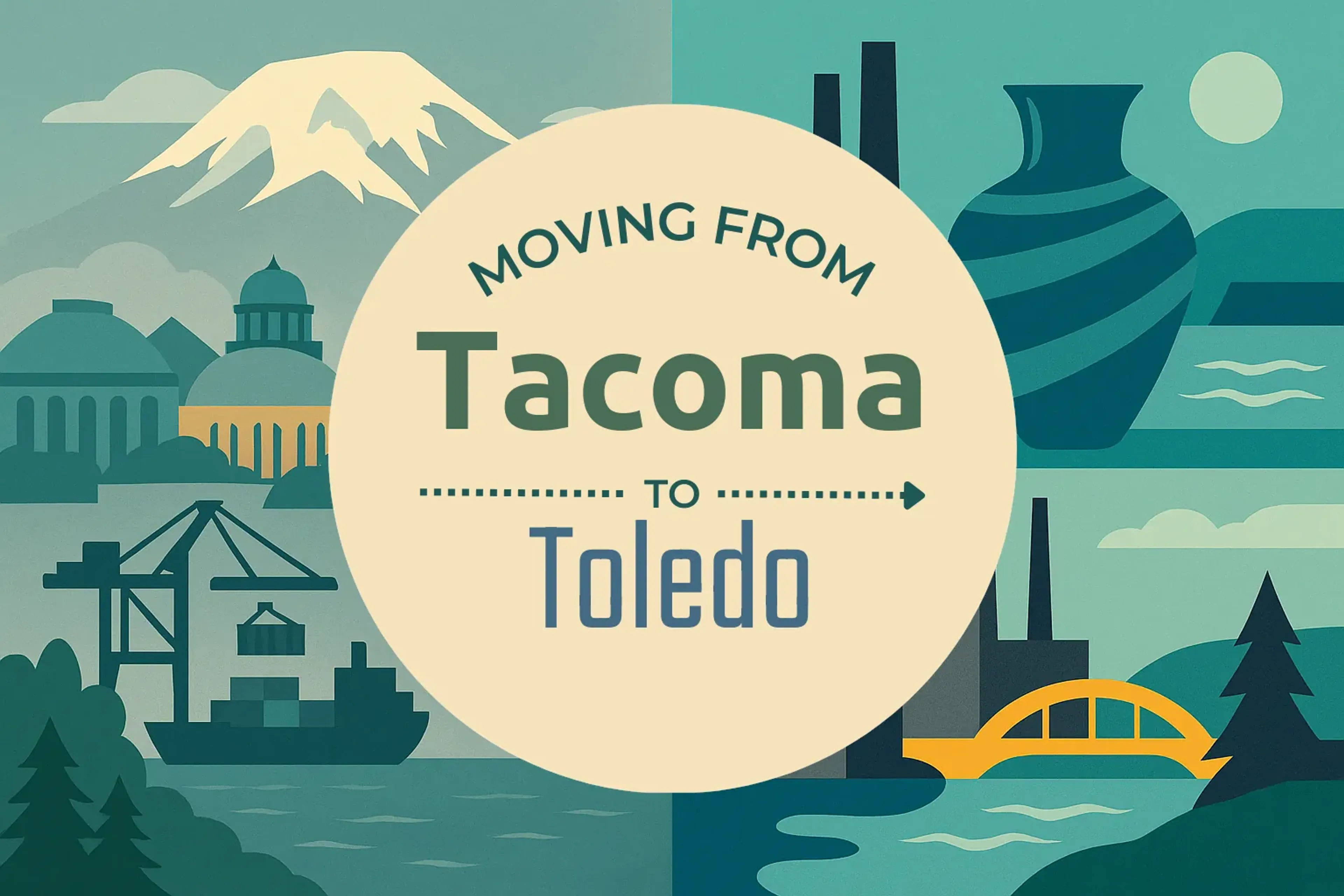 Side-by-side comparison of Tacoma to Toledo moving companies