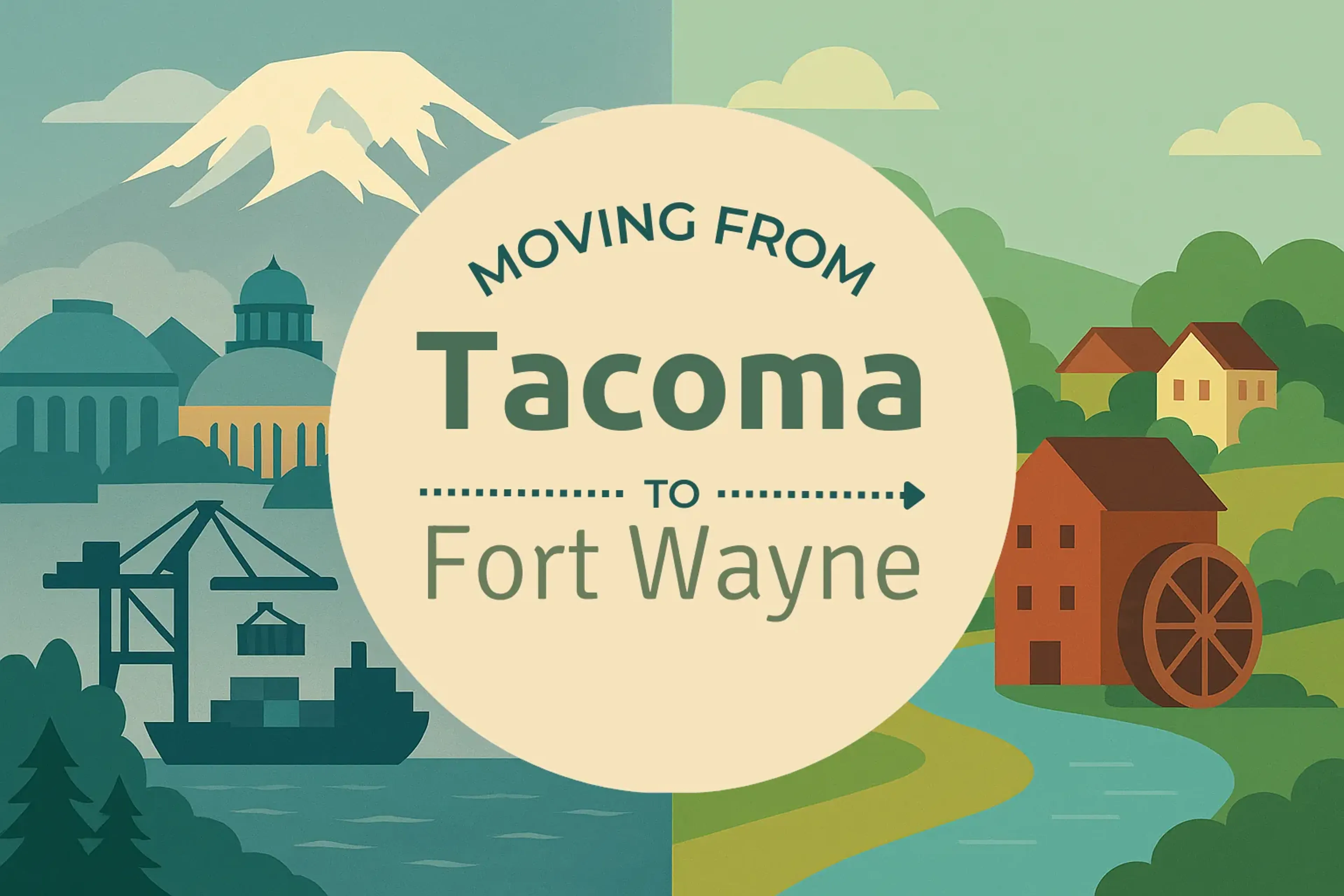 Side-by-side comparison of Tacoma to Fort Wayne moving companies