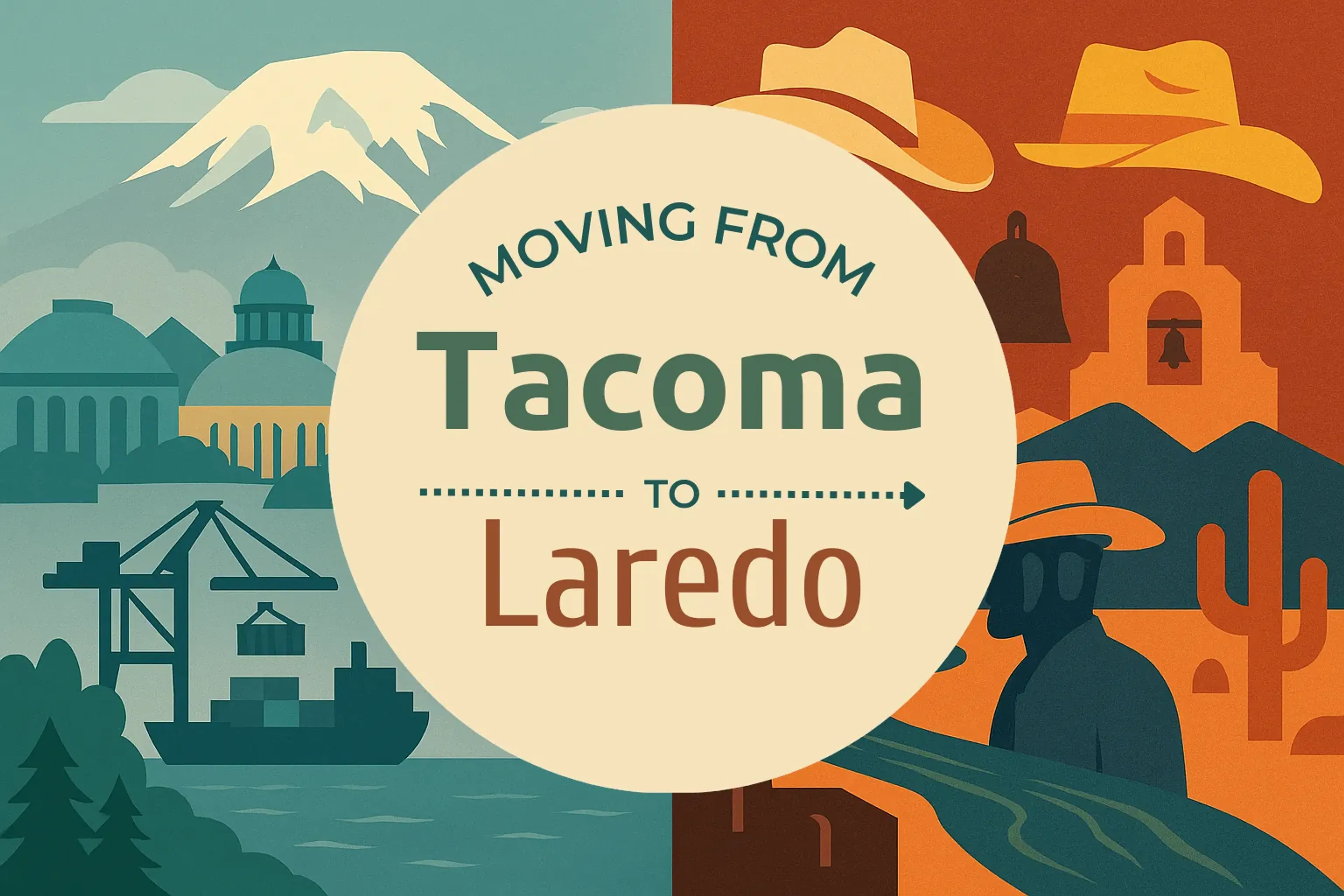Side-by-side comparison of Tacoma to Laredo moving companies