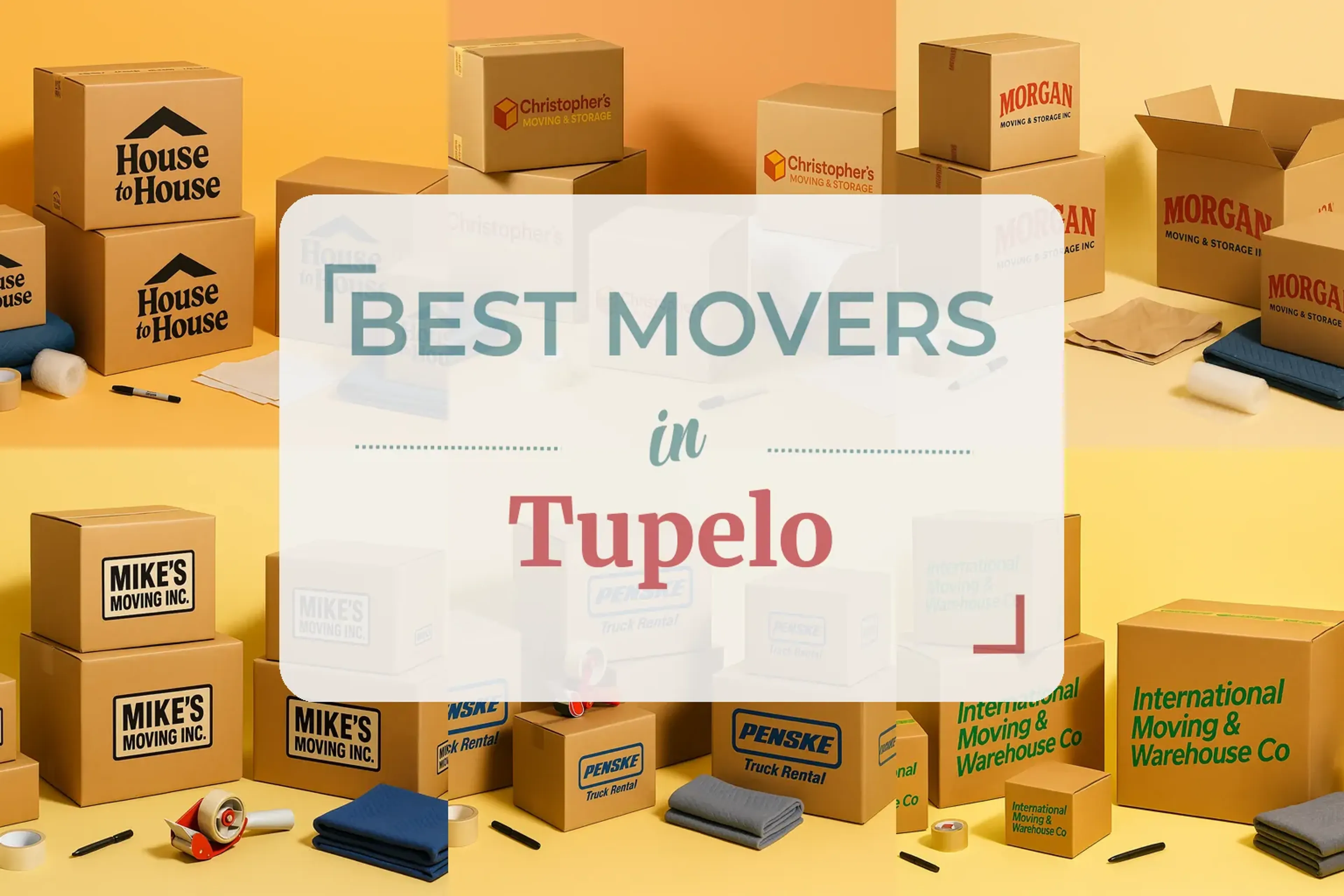 Side-by-side comparison of Tupelo moving companies