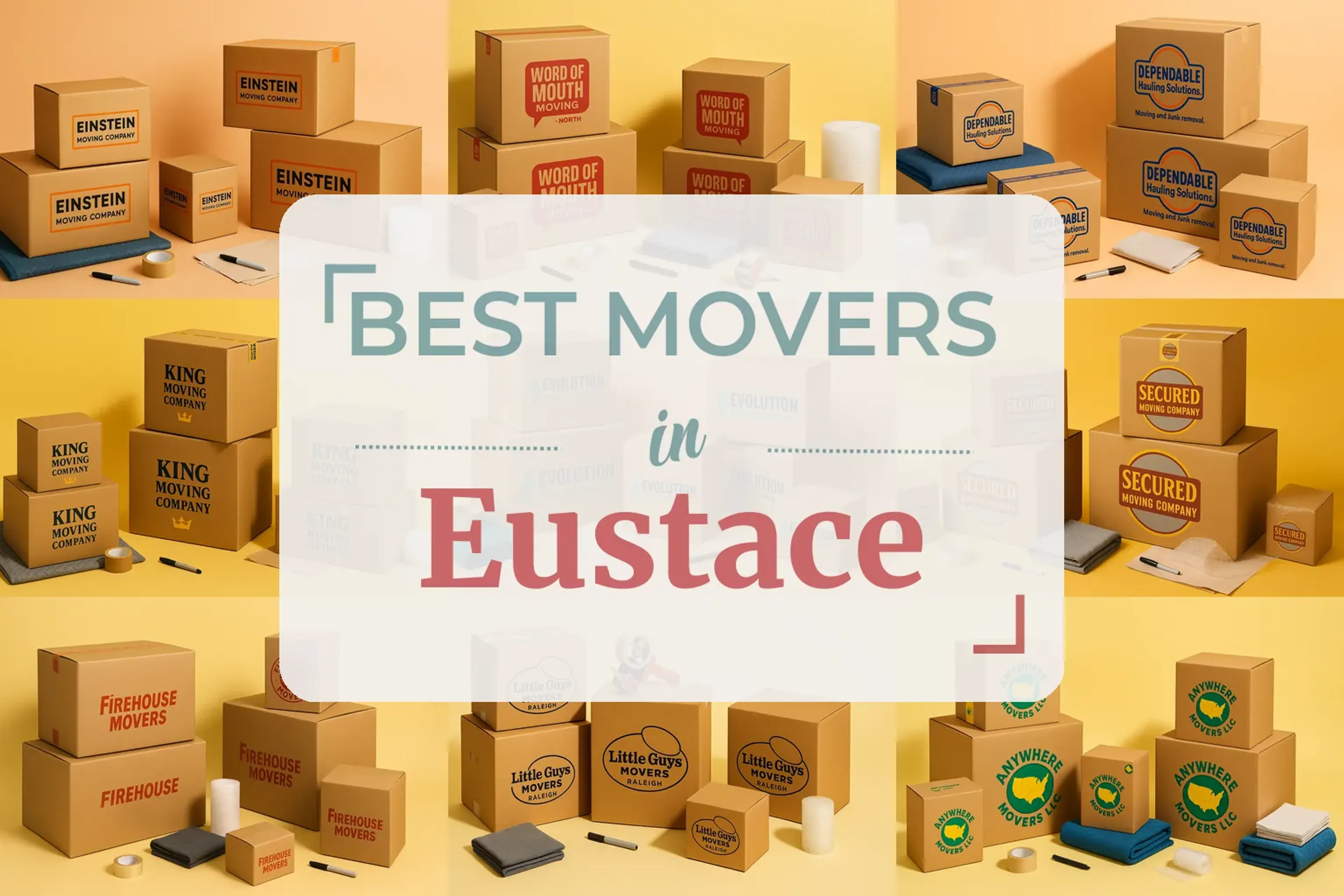 Side-by-side comparison of Eustace moving companies