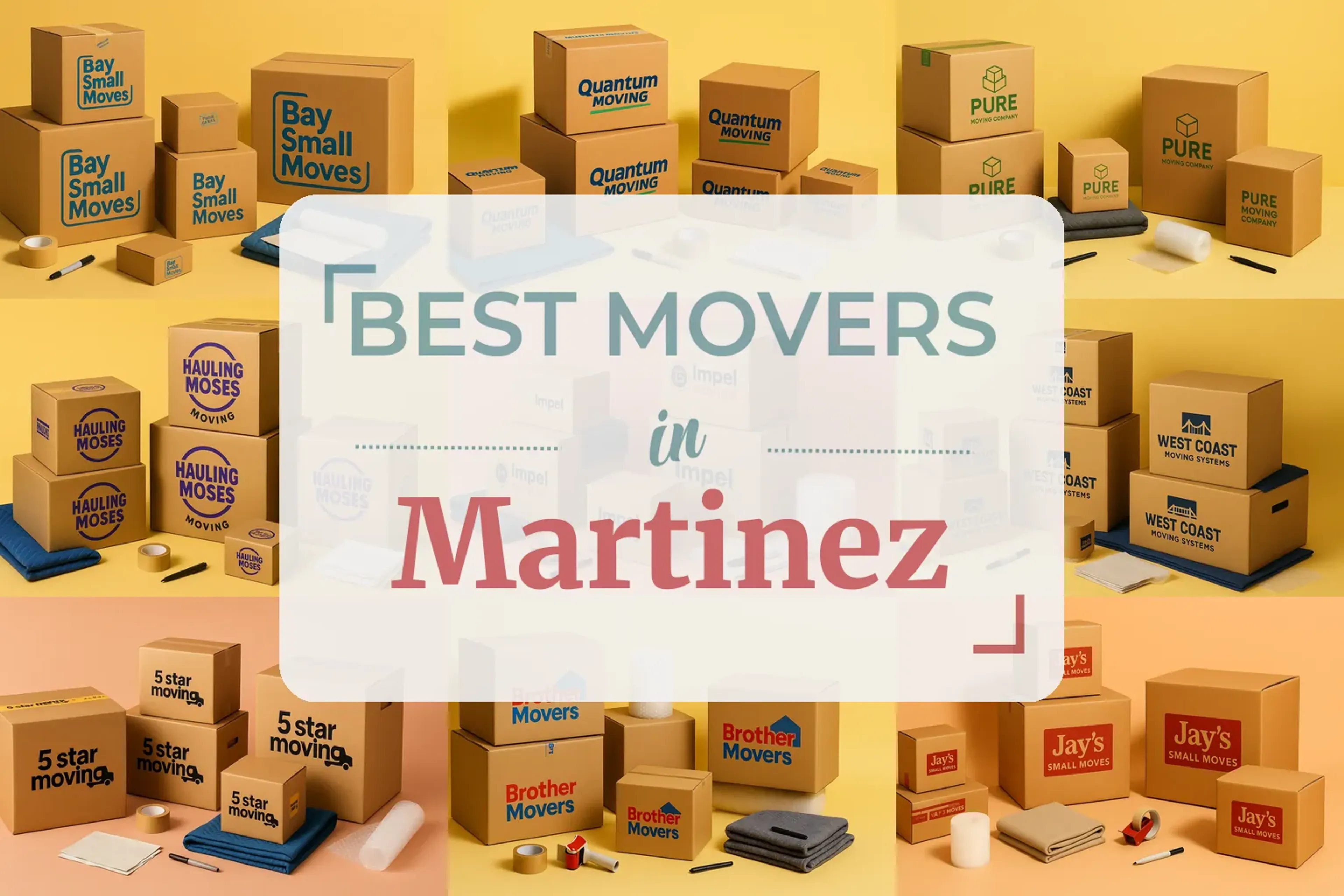 Side-by-side comparison of Martinez moving companies