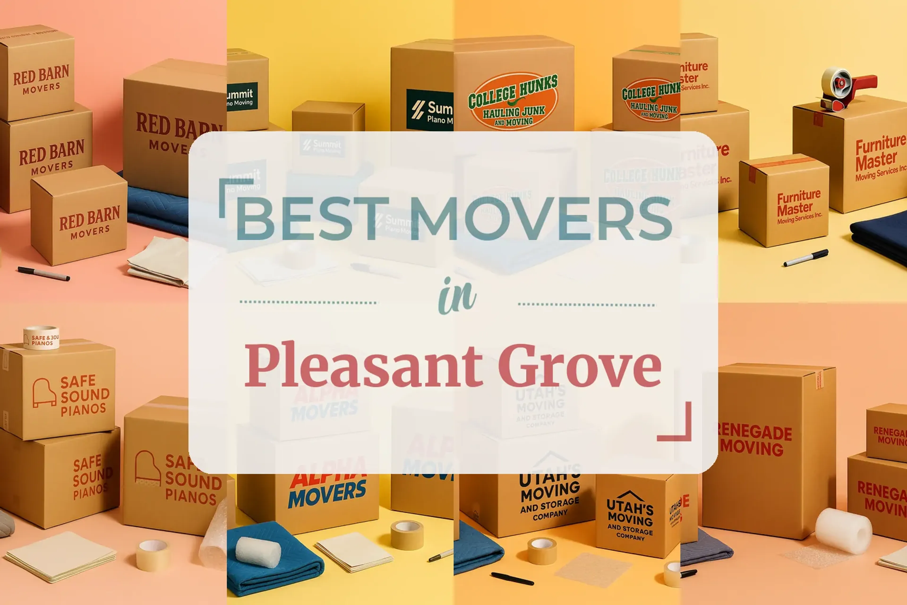 Side-by-side comparison of Pleasant Grove moving companies