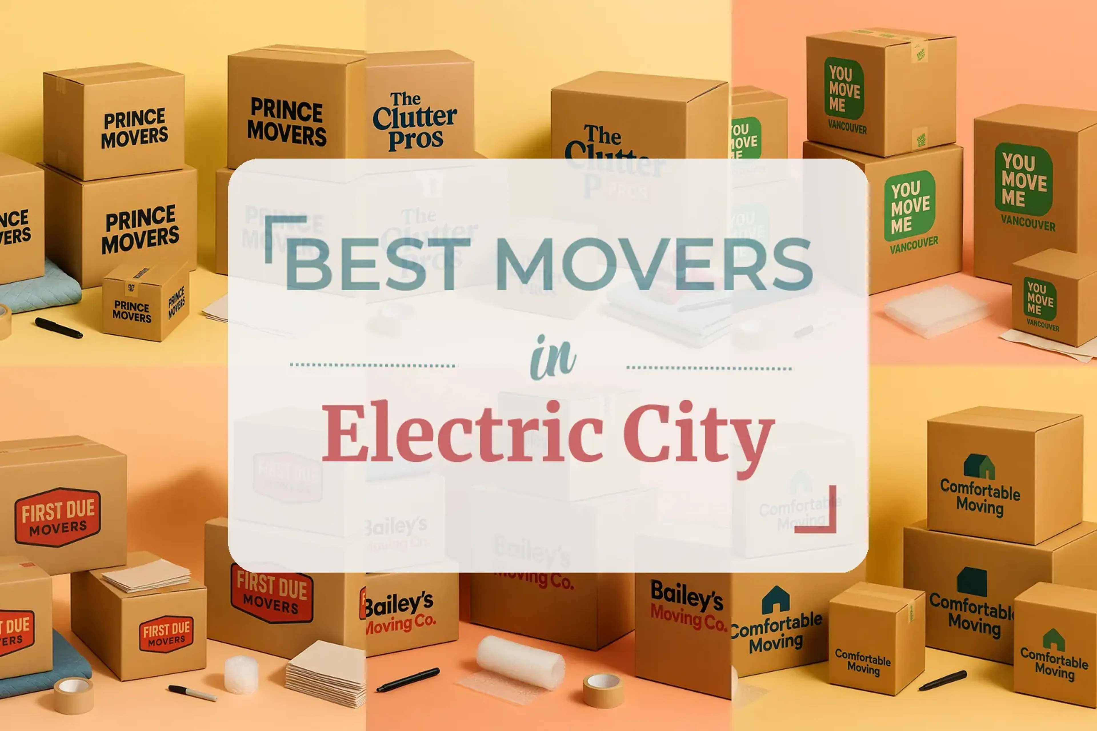 Side-by-side comparison of Electric City moving companies