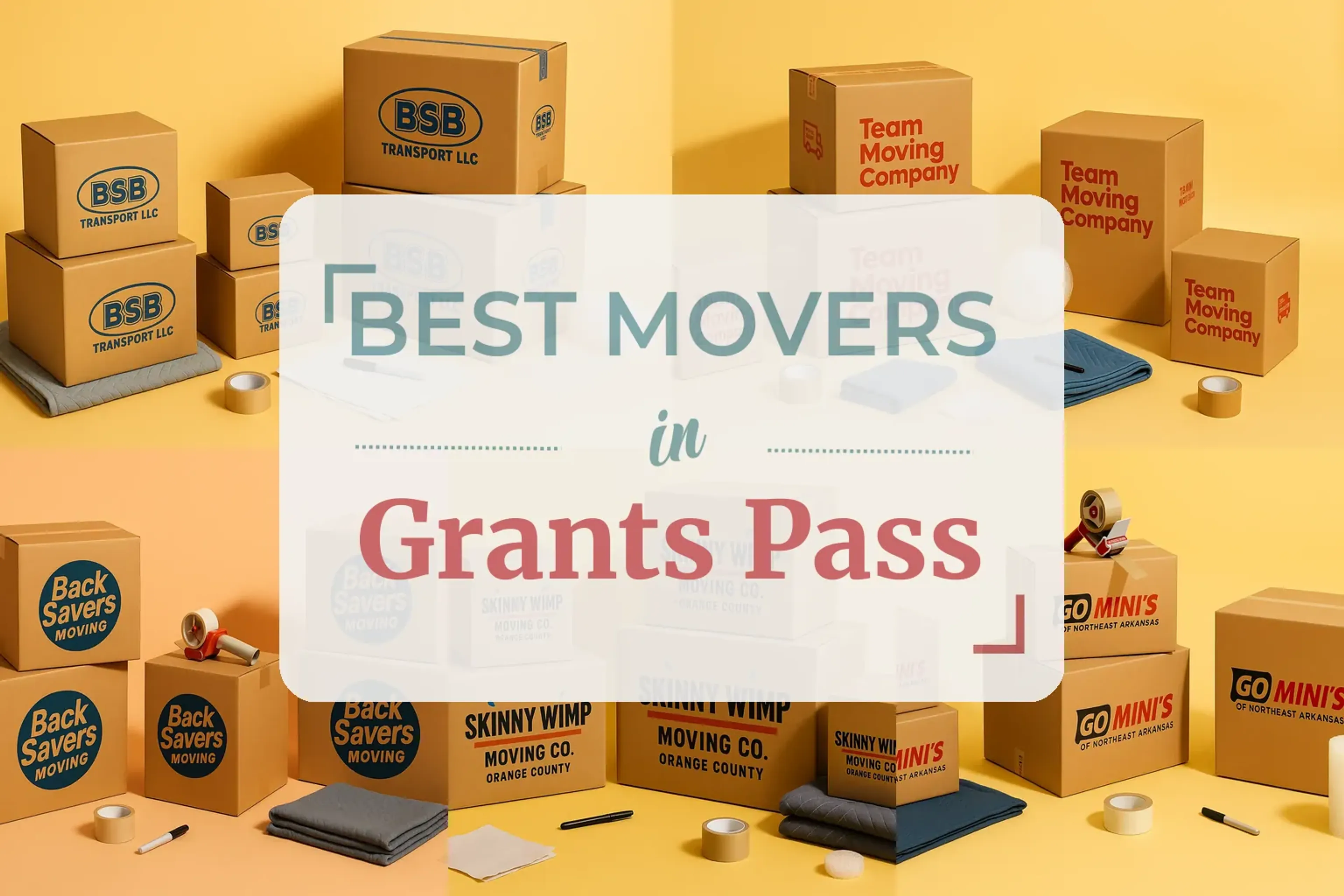 Side-by-side comparison of Grants Pass moving companies