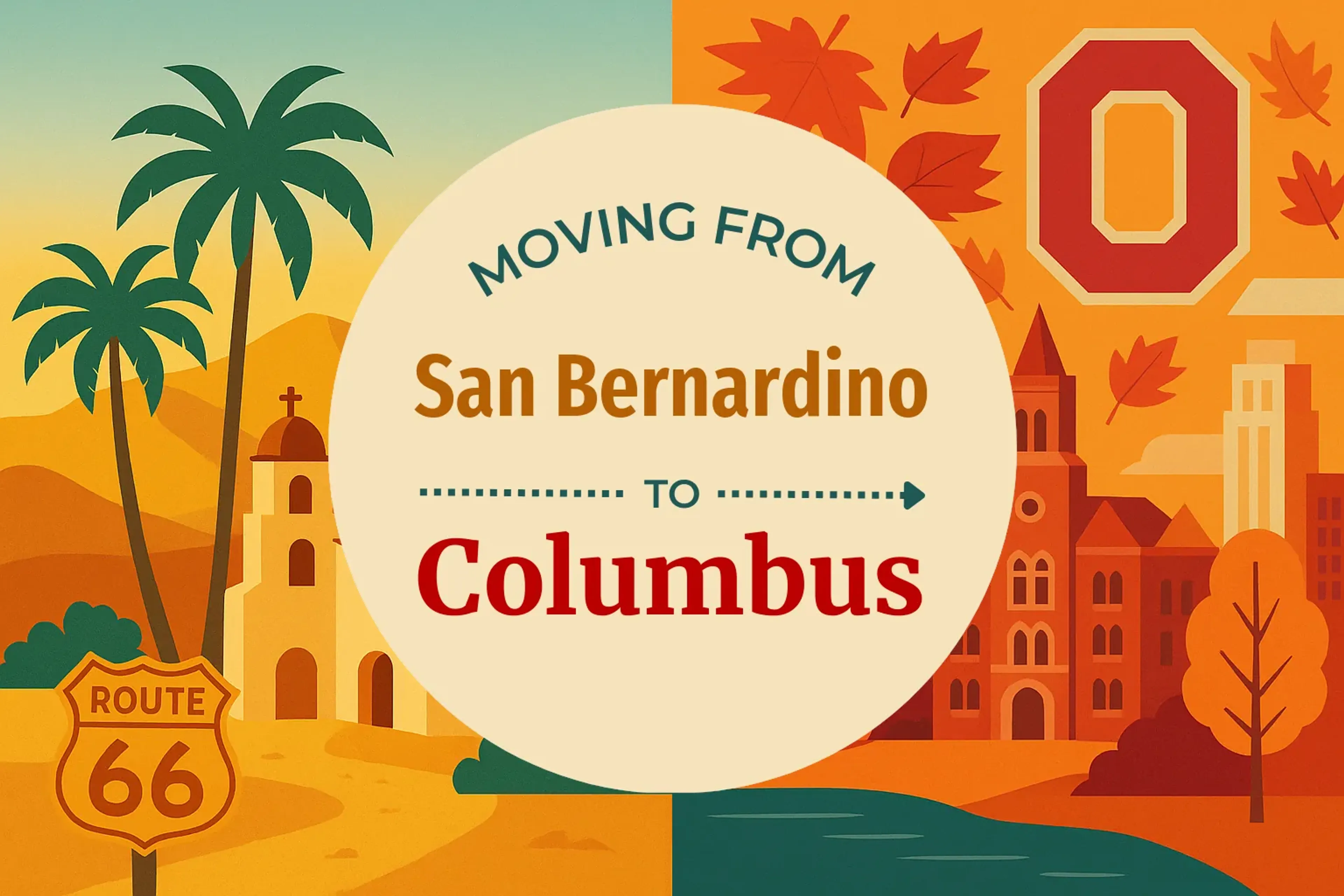 Side-by-side comparison of San Bernardino to Columbus moving companies