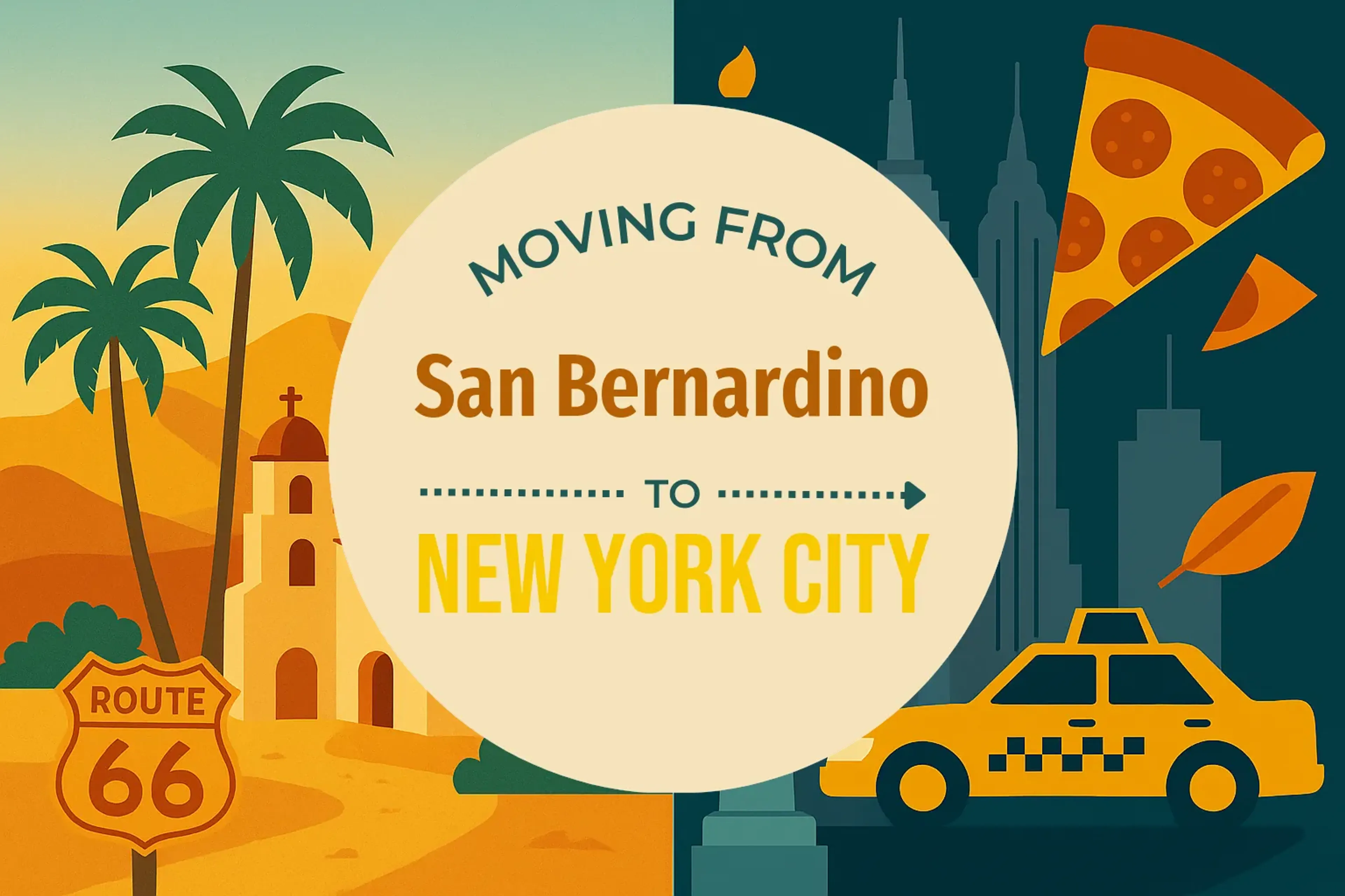 Side-by-side comparison of San Bernardino to New York City moving companies