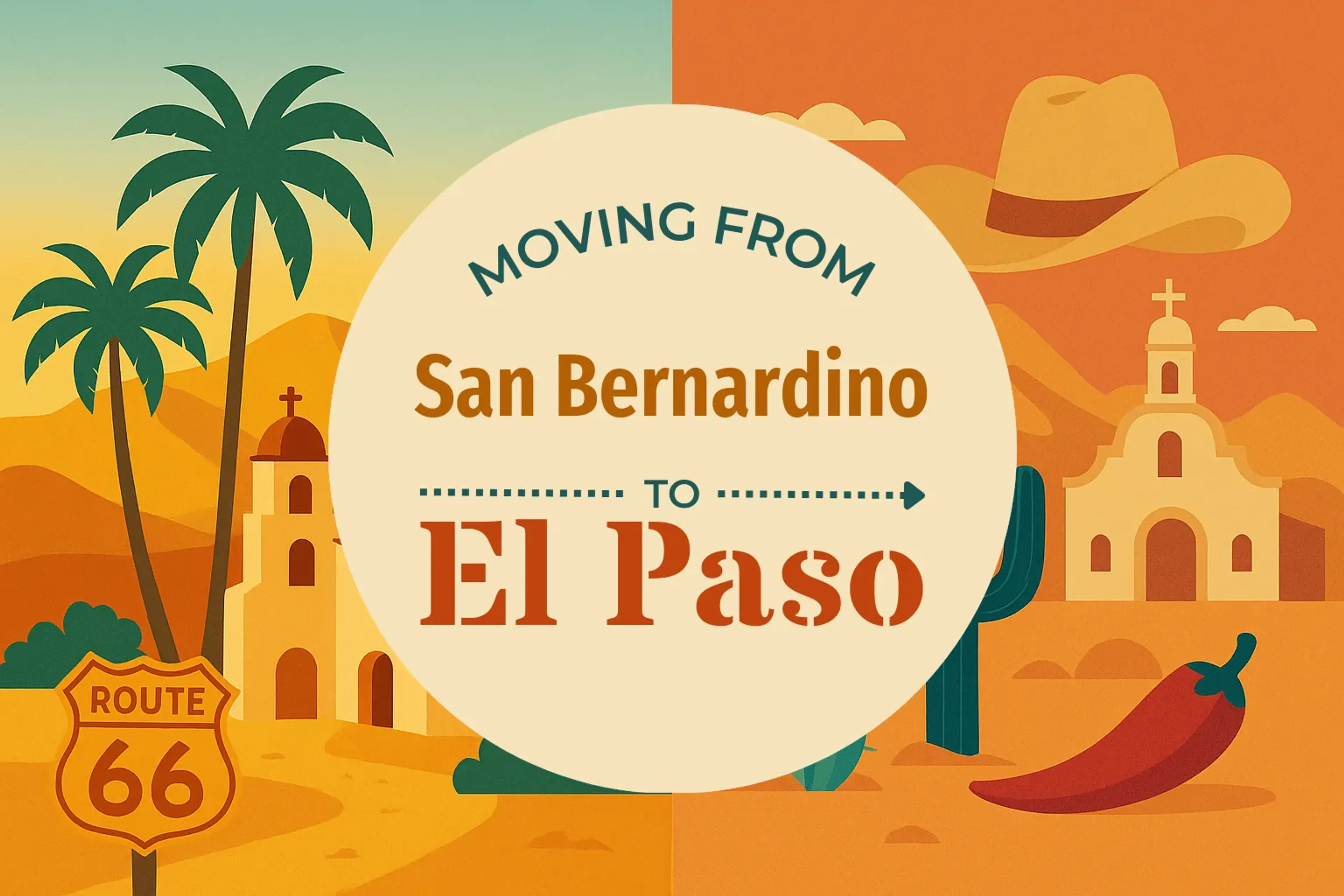 Side-by-side comparison of San Bernardino to El Paso moving companies
