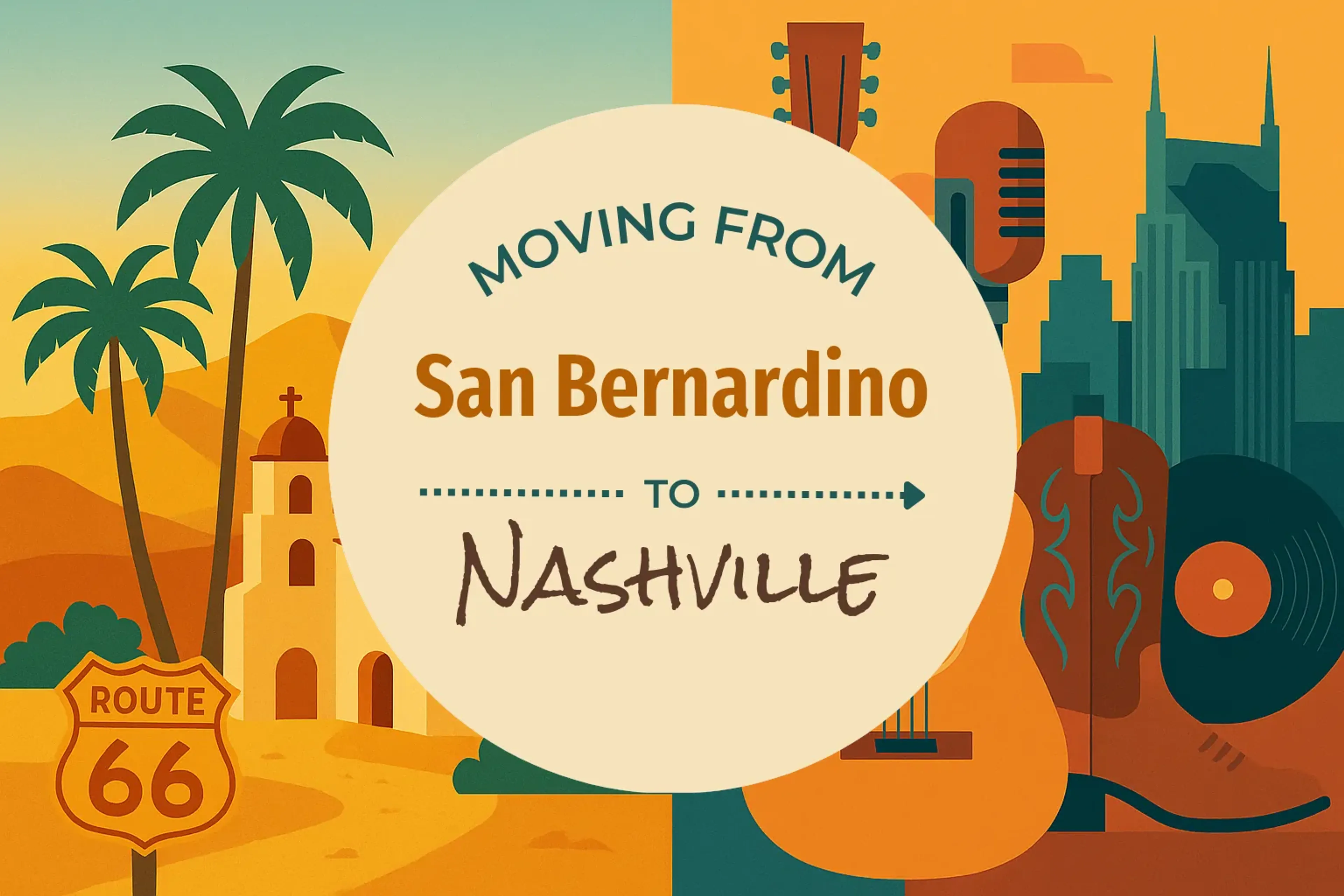 Side-by-side comparison of San Bernardino to Nashville moving companies