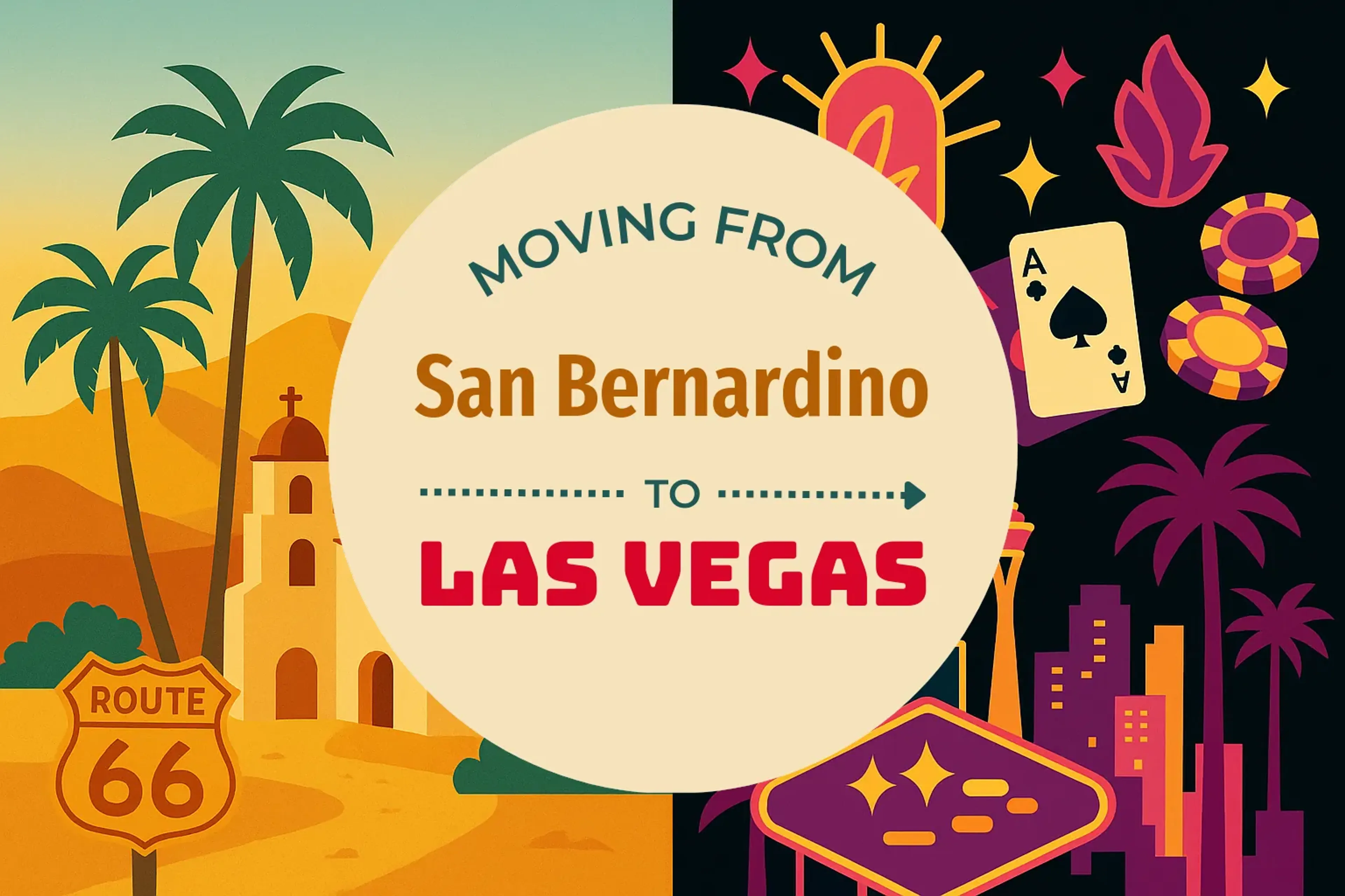 Side-by-side comparison of San Bernardino to Las Vegas moving companies
