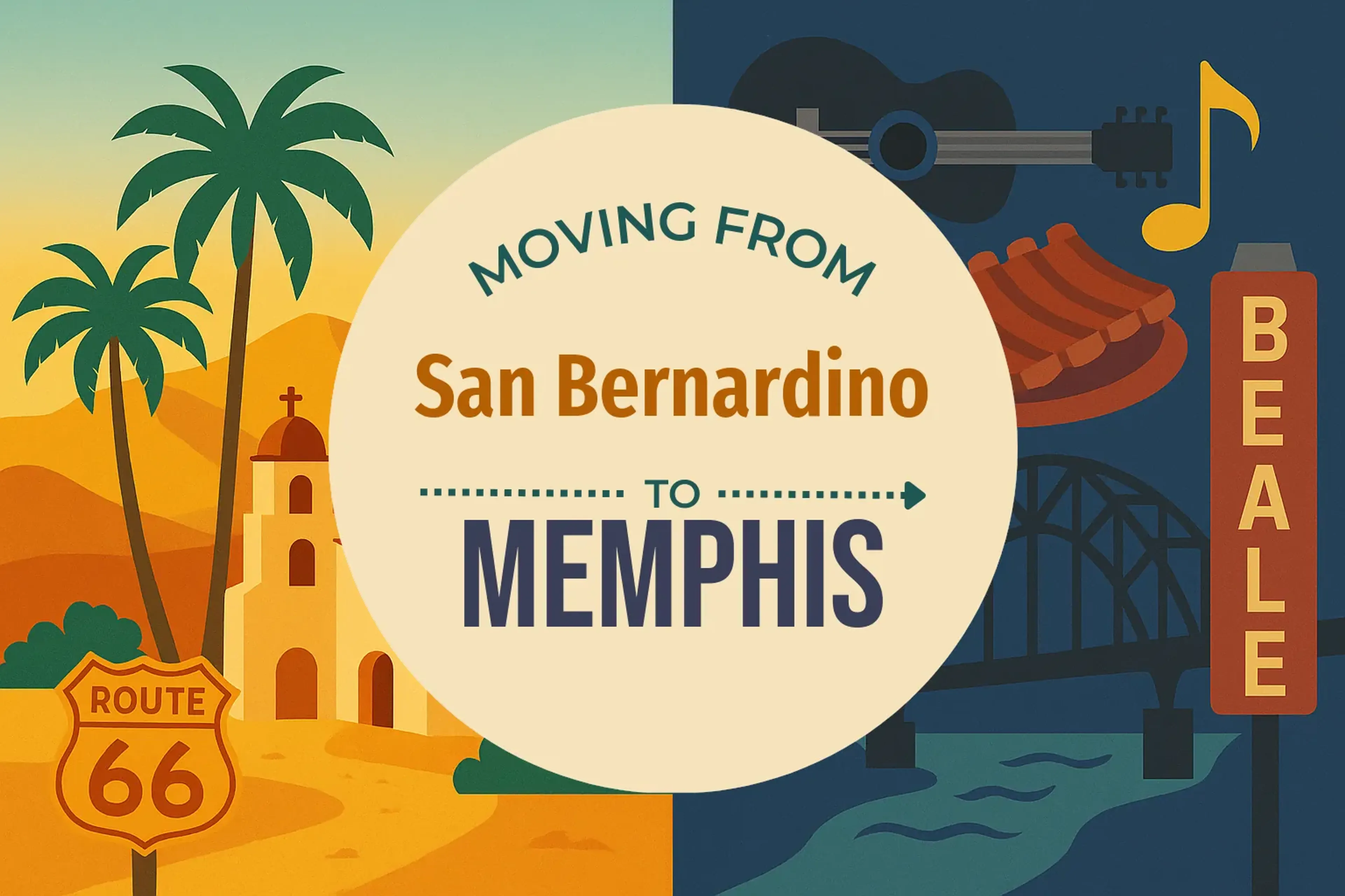 Side-by-side comparison of San Bernardino to Memphis moving companies
