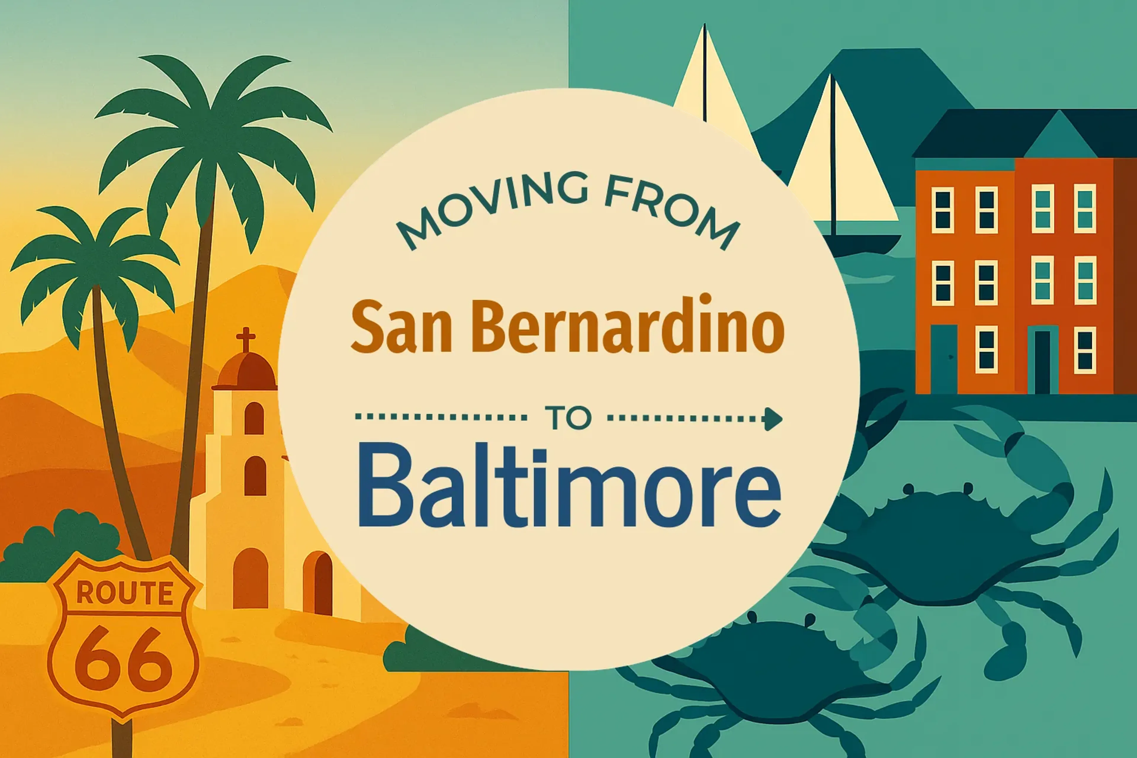 Side-by-side comparison of San Bernardino to Baltimore moving companies