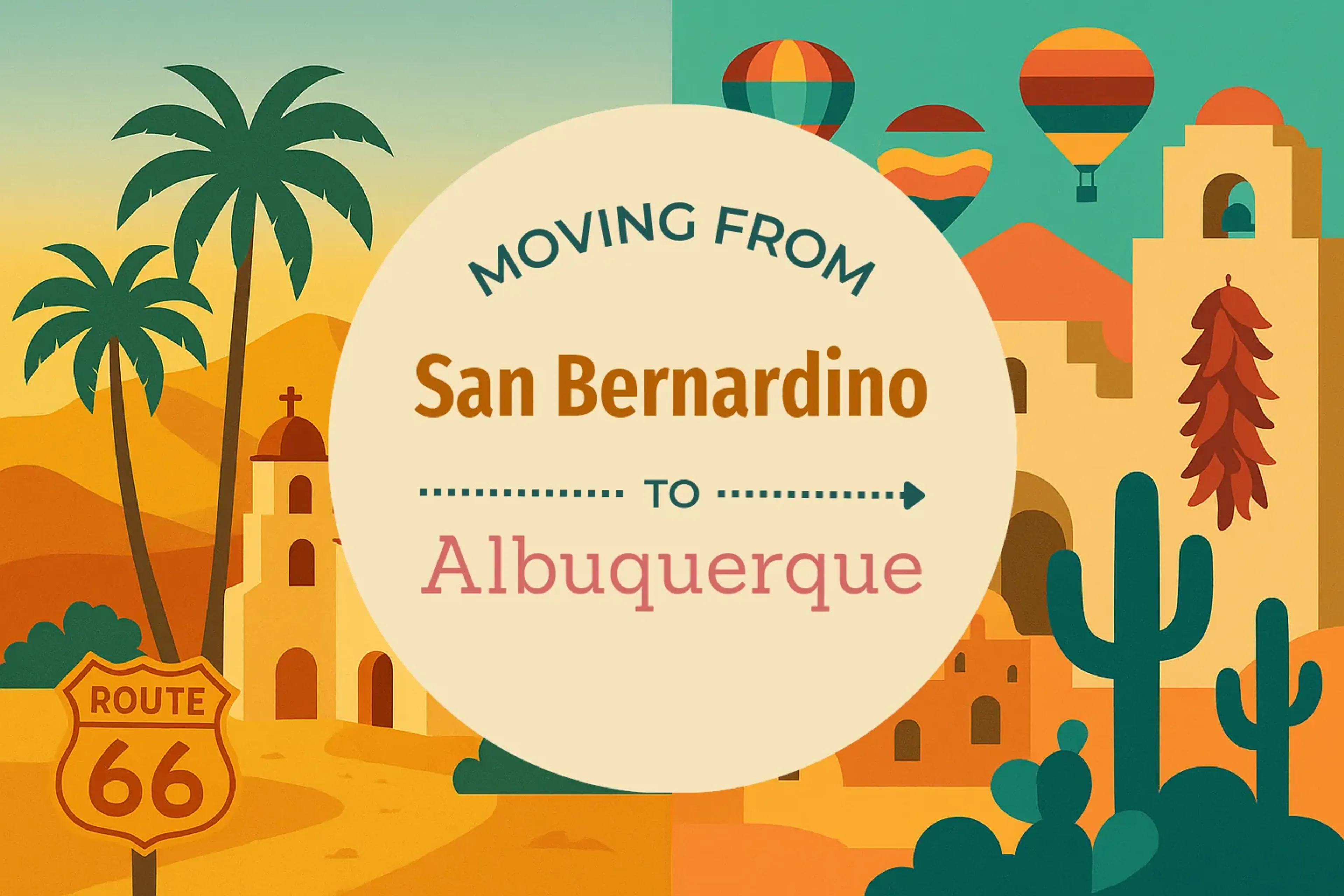Side-by-side comparison of San Bernardino to Albuquerque moving companies