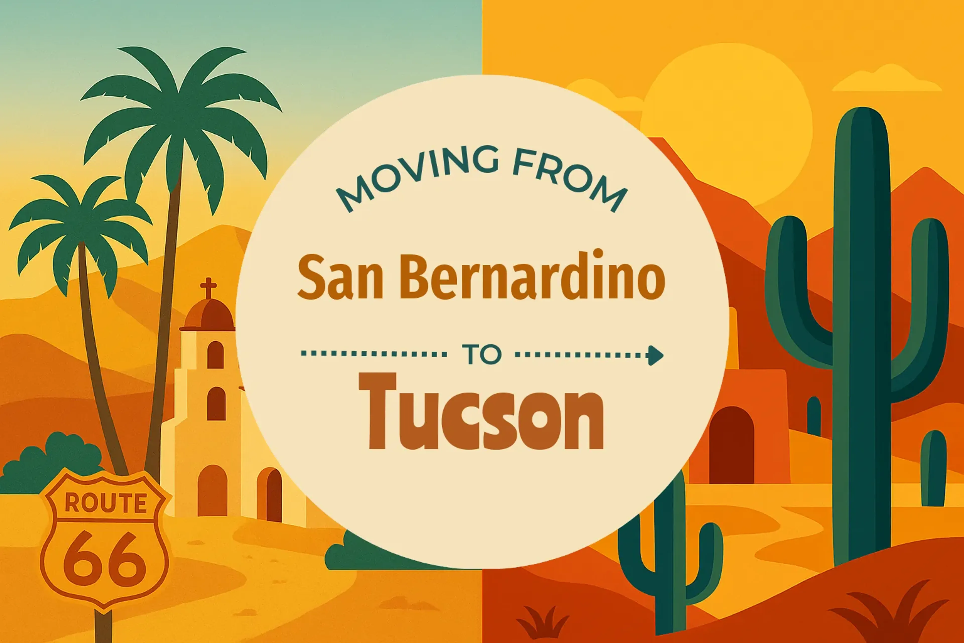 Side-by-side comparison of San Bernardino to Tucson moving companies