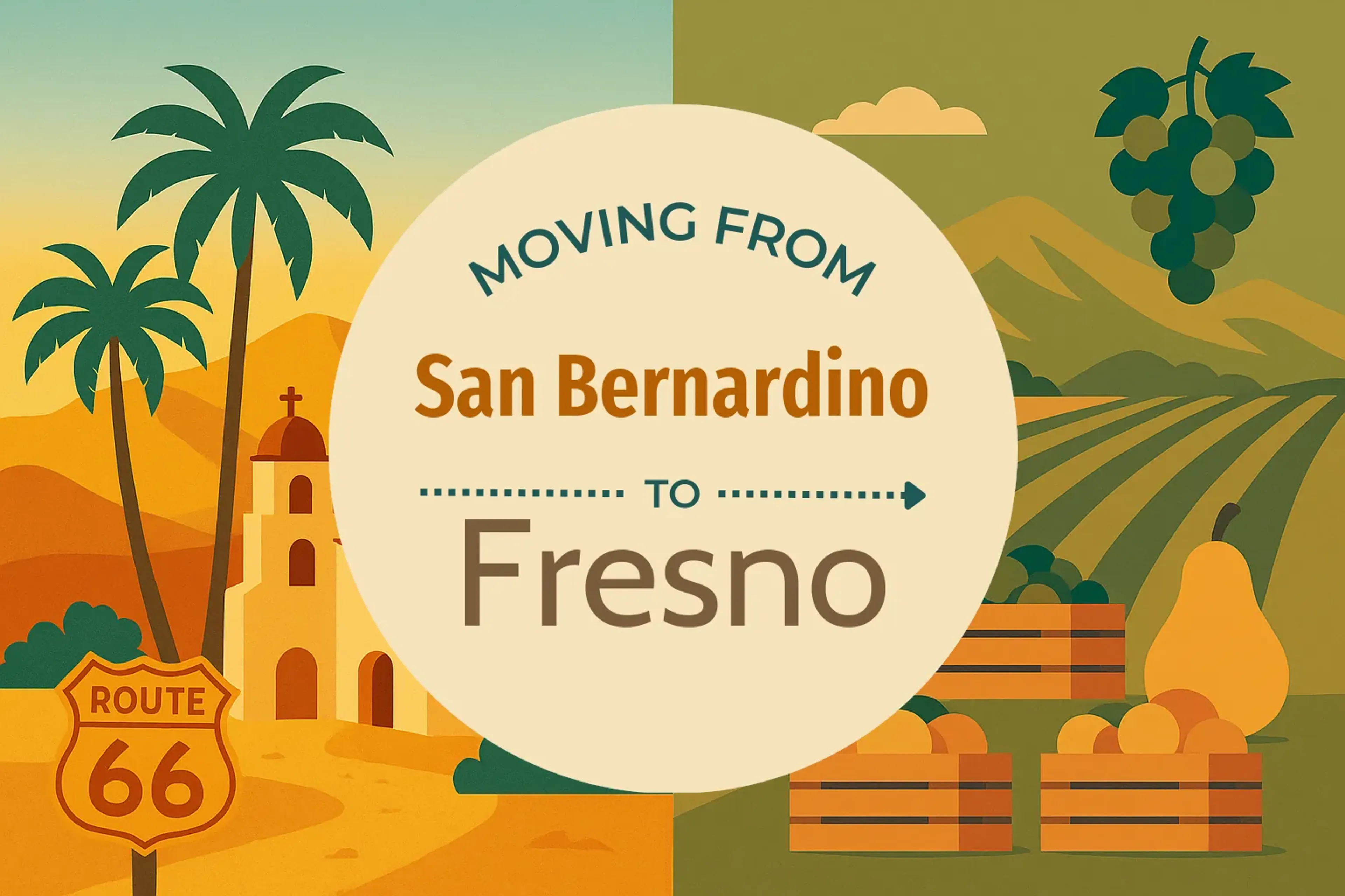 Side-by-side comparison of San Bernardino to Fresno moving companies