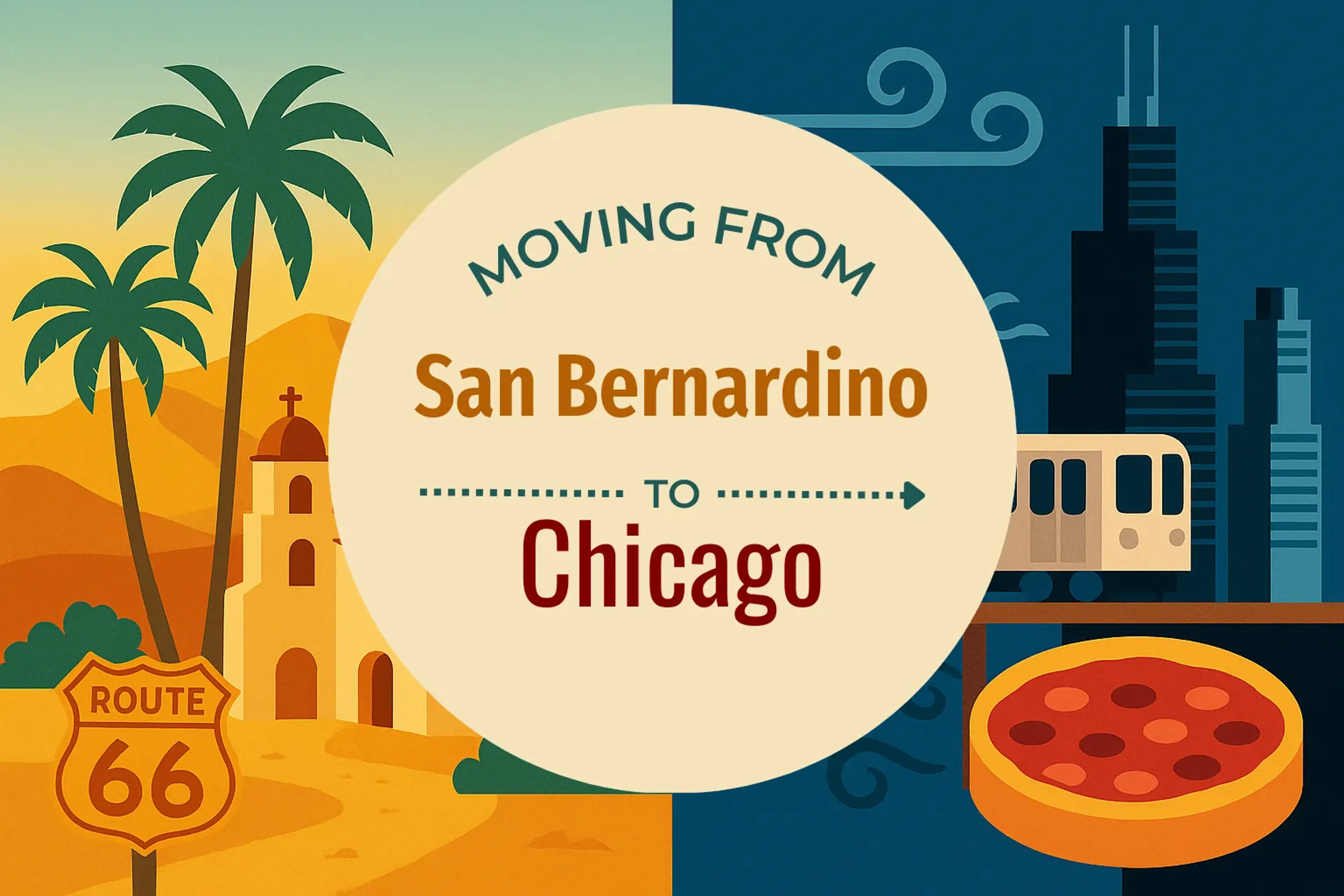 Side-by-side comparison of San Bernardino to Chicago moving companies