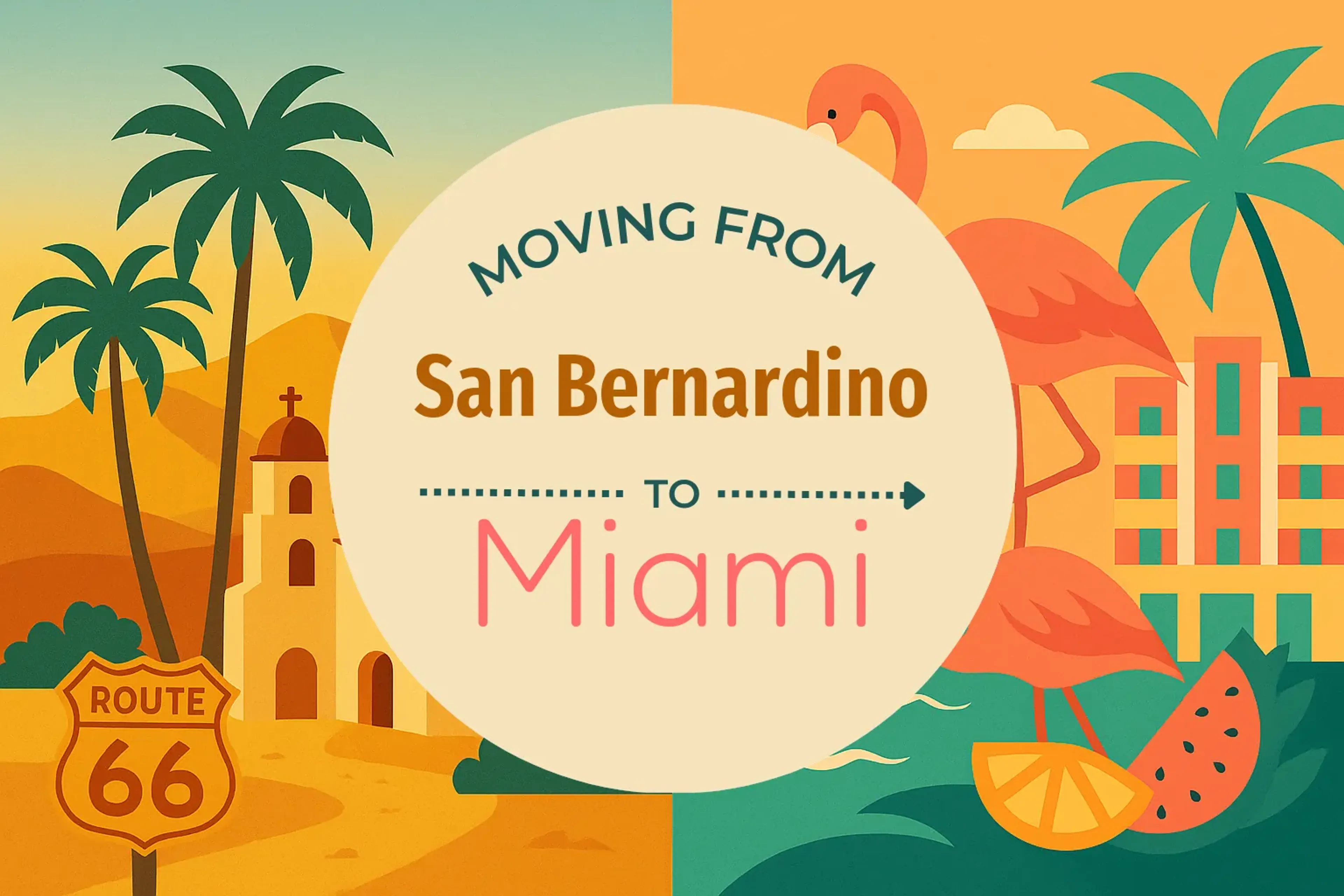 Side-by-side comparison of San Bernardino to Miami moving companies