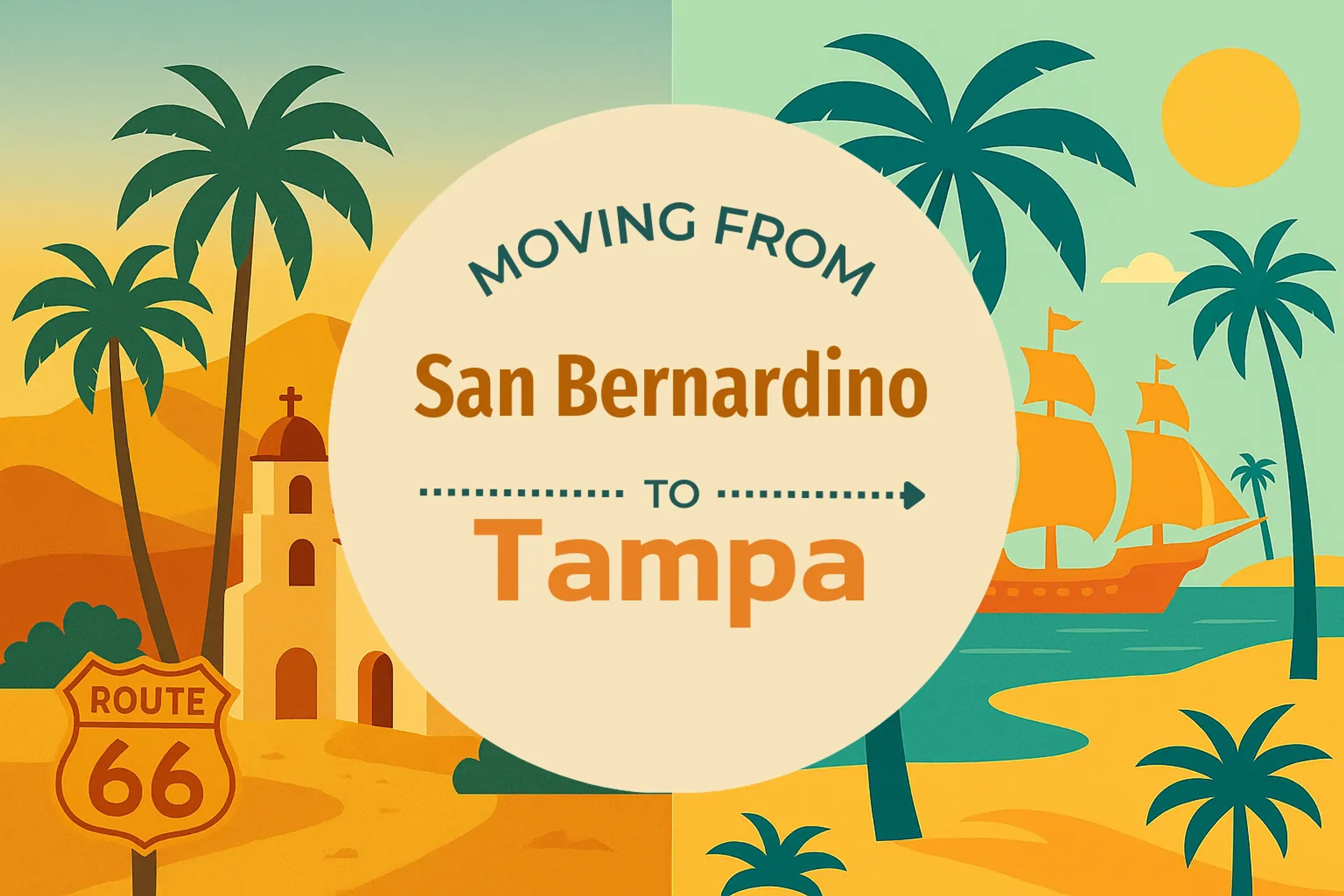 Side-by-side comparison of San Bernardino to Tampa moving companies