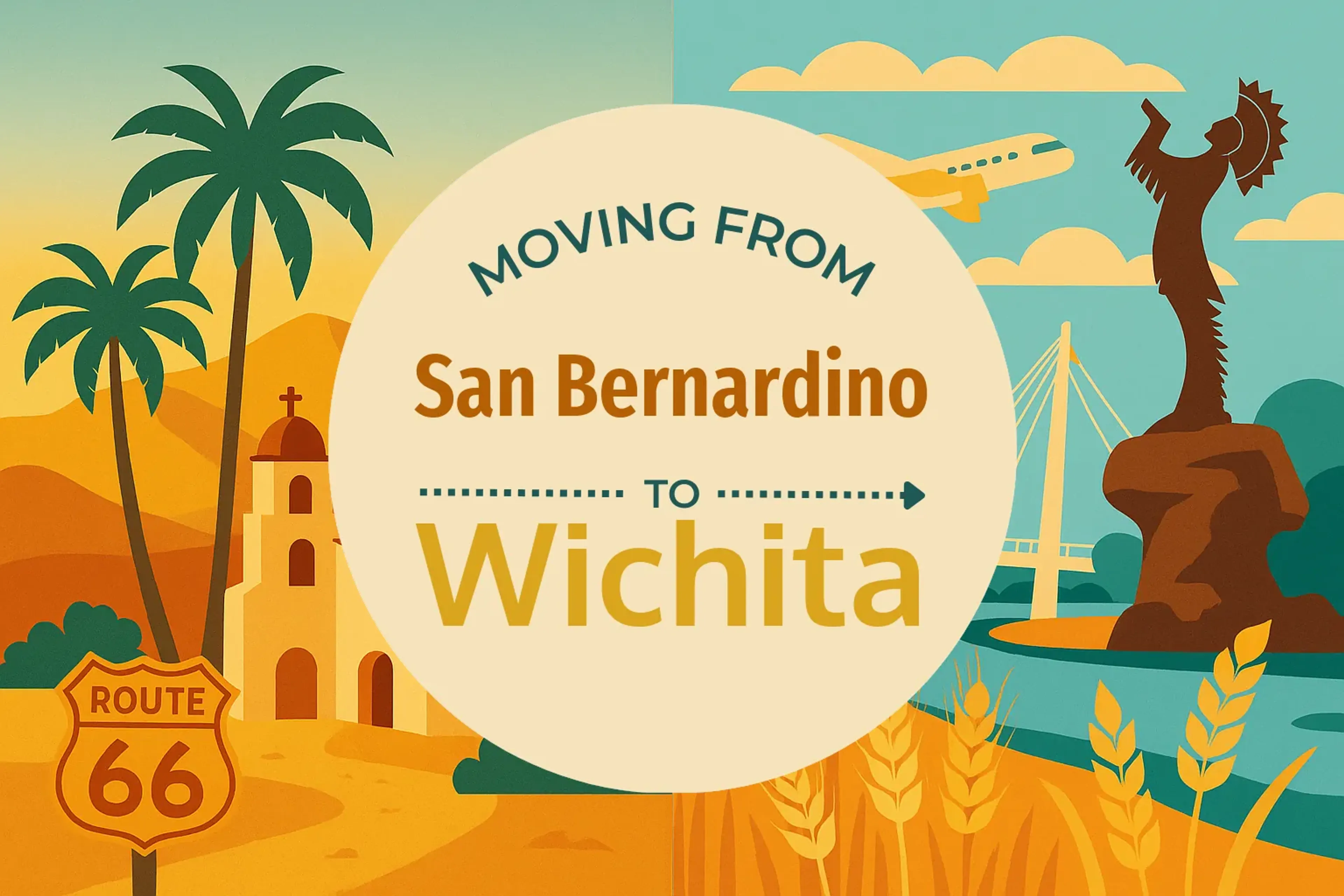 Side-by-side comparison of San Bernardino to Wichita moving companies