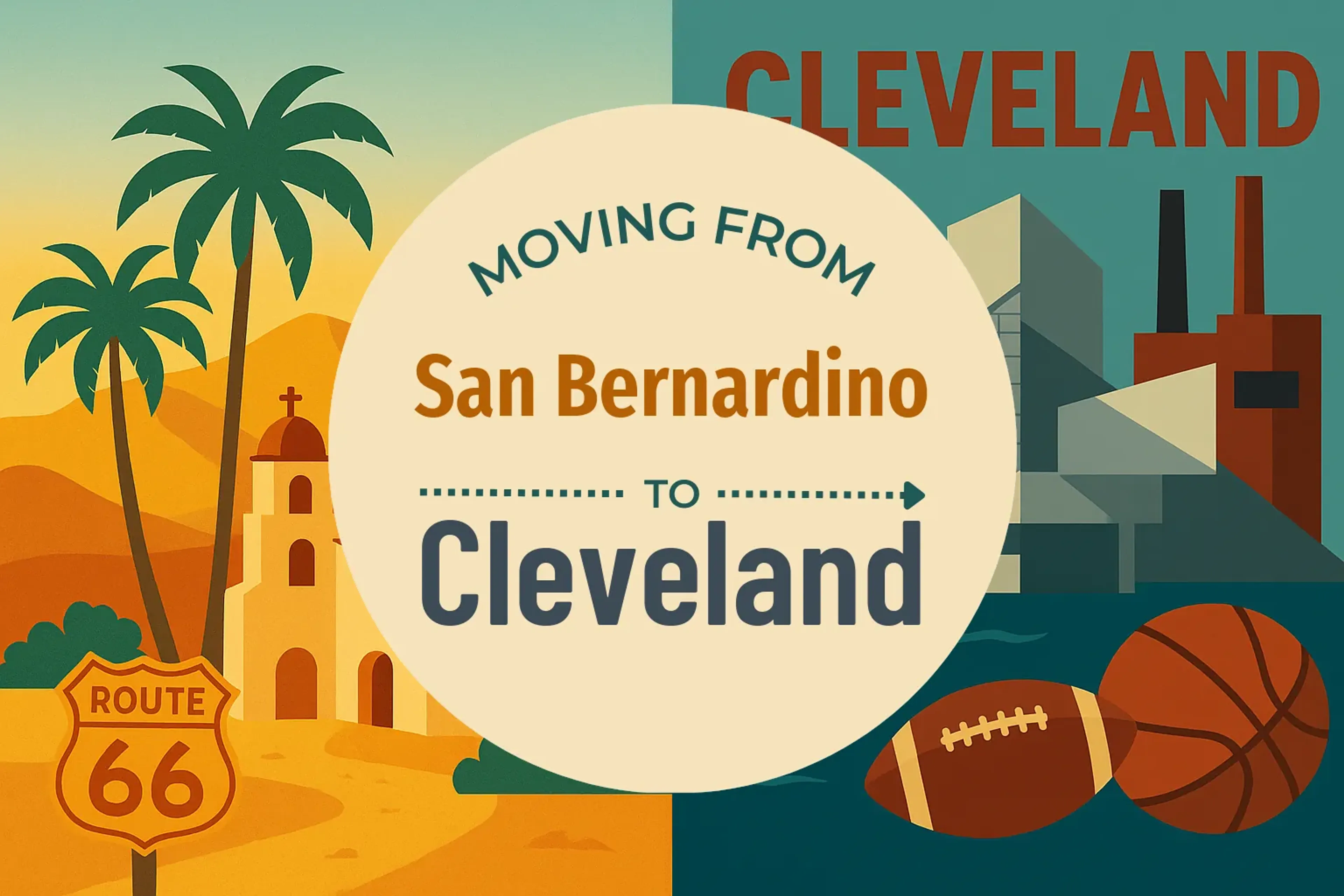 Side-by-side comparison of San Bernardino to Cleveland moving companies