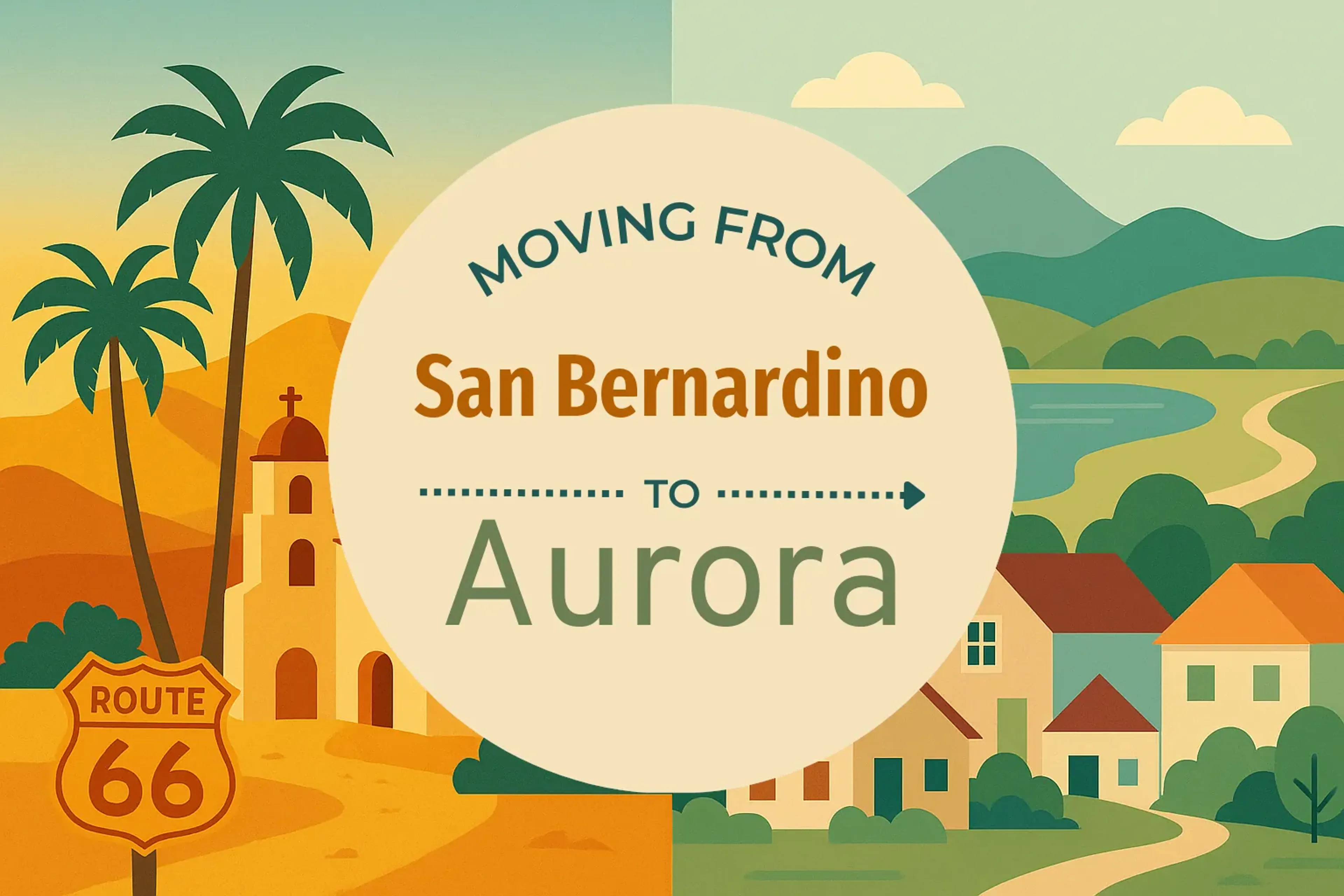 Side-by-side comparison of San Bernardino to Aurora moving companies