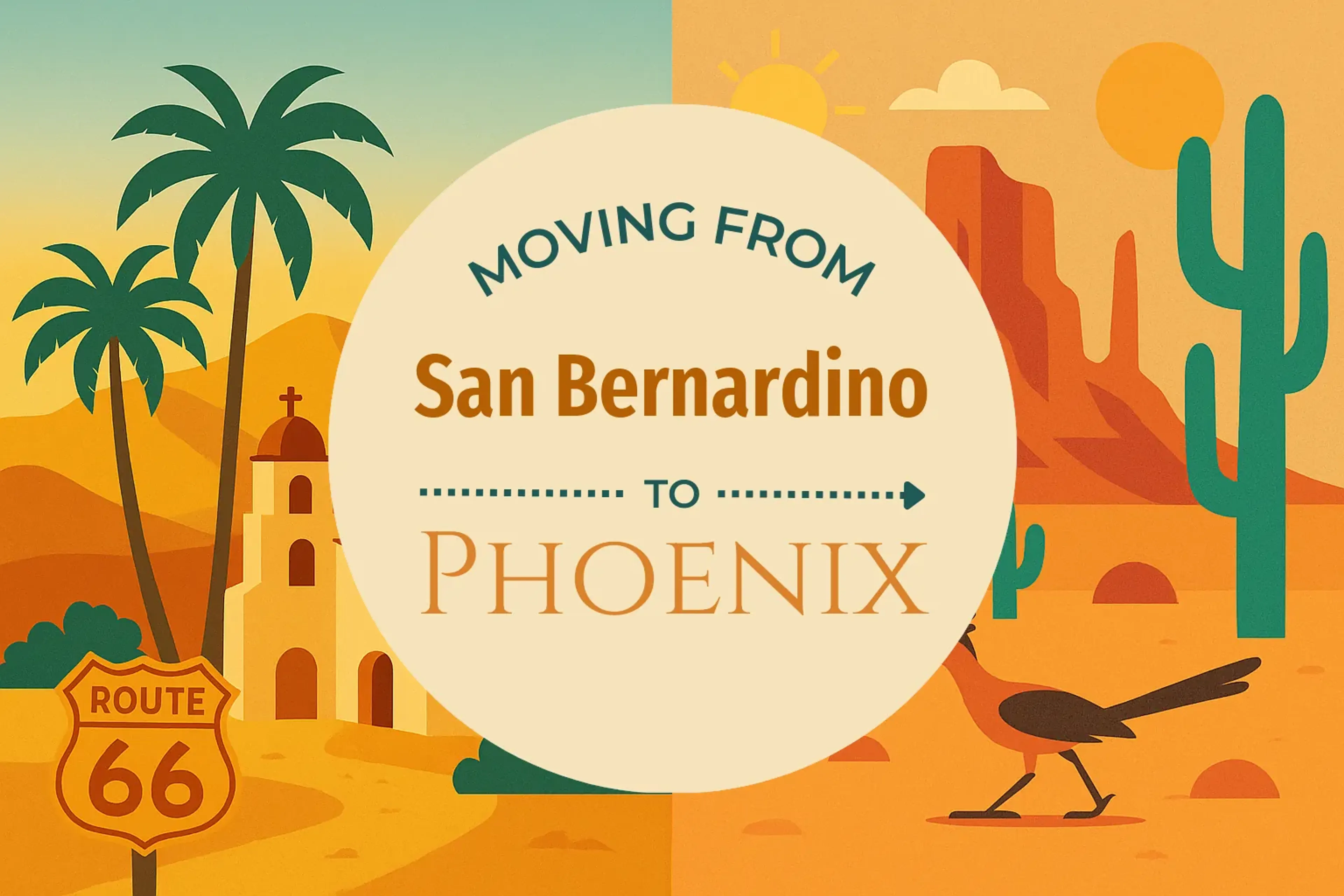 Side-by-side comparison of San Bernardino to Phoenix moving companies