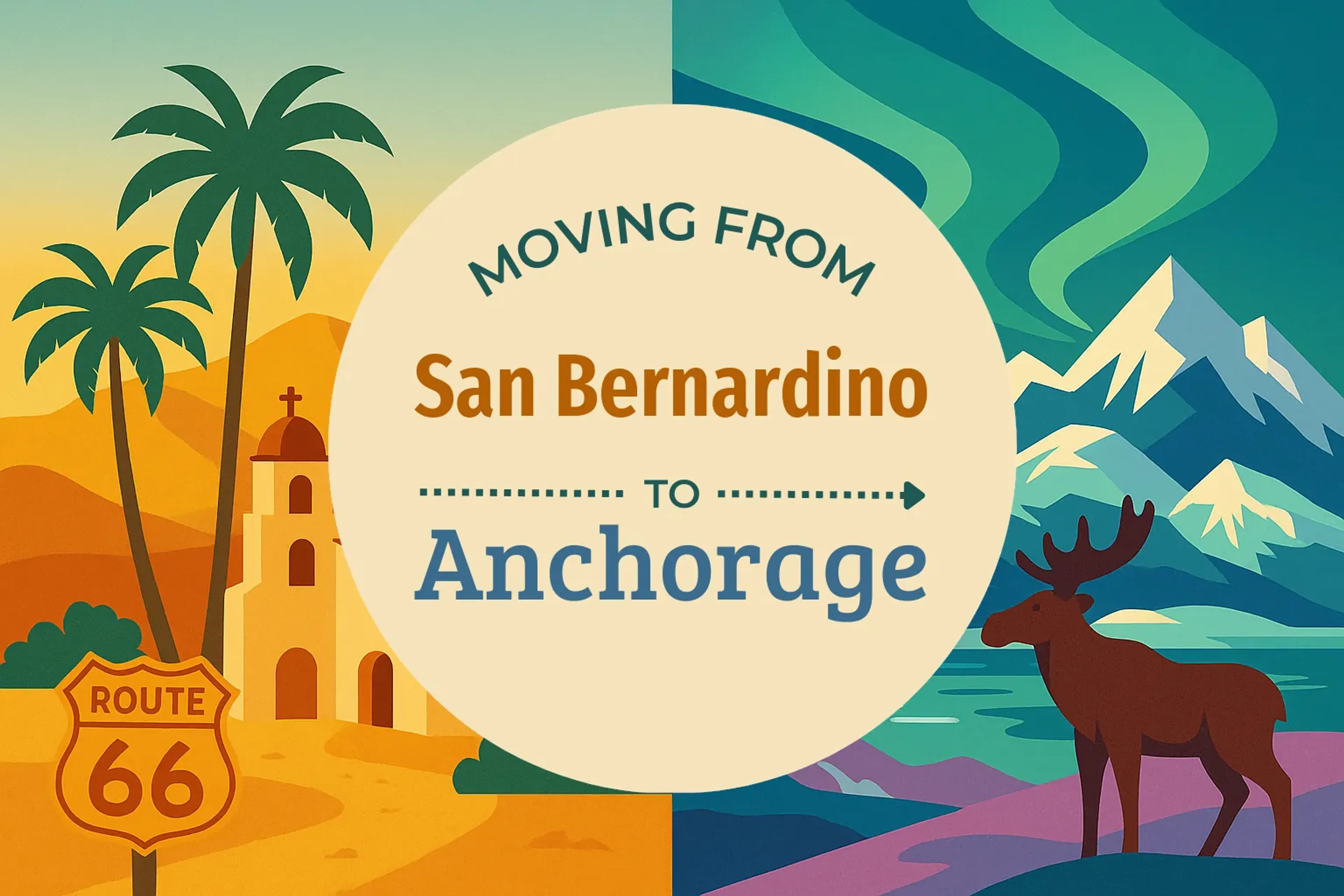 Side-by-side comparison of San Bernardino to Anchorage moving companies