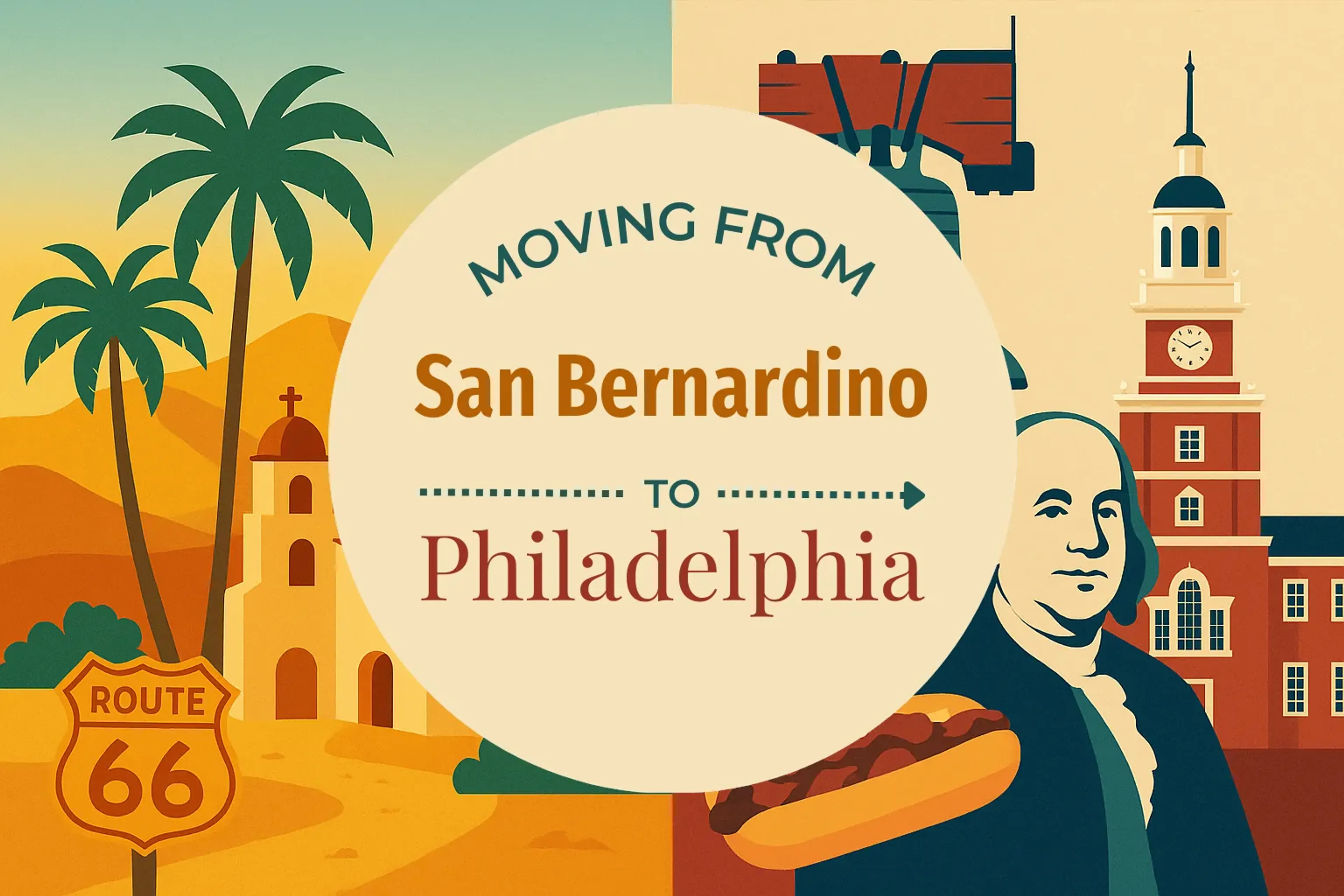 Side-by-side comparison of San Bernardino to Philadelphia moving companies