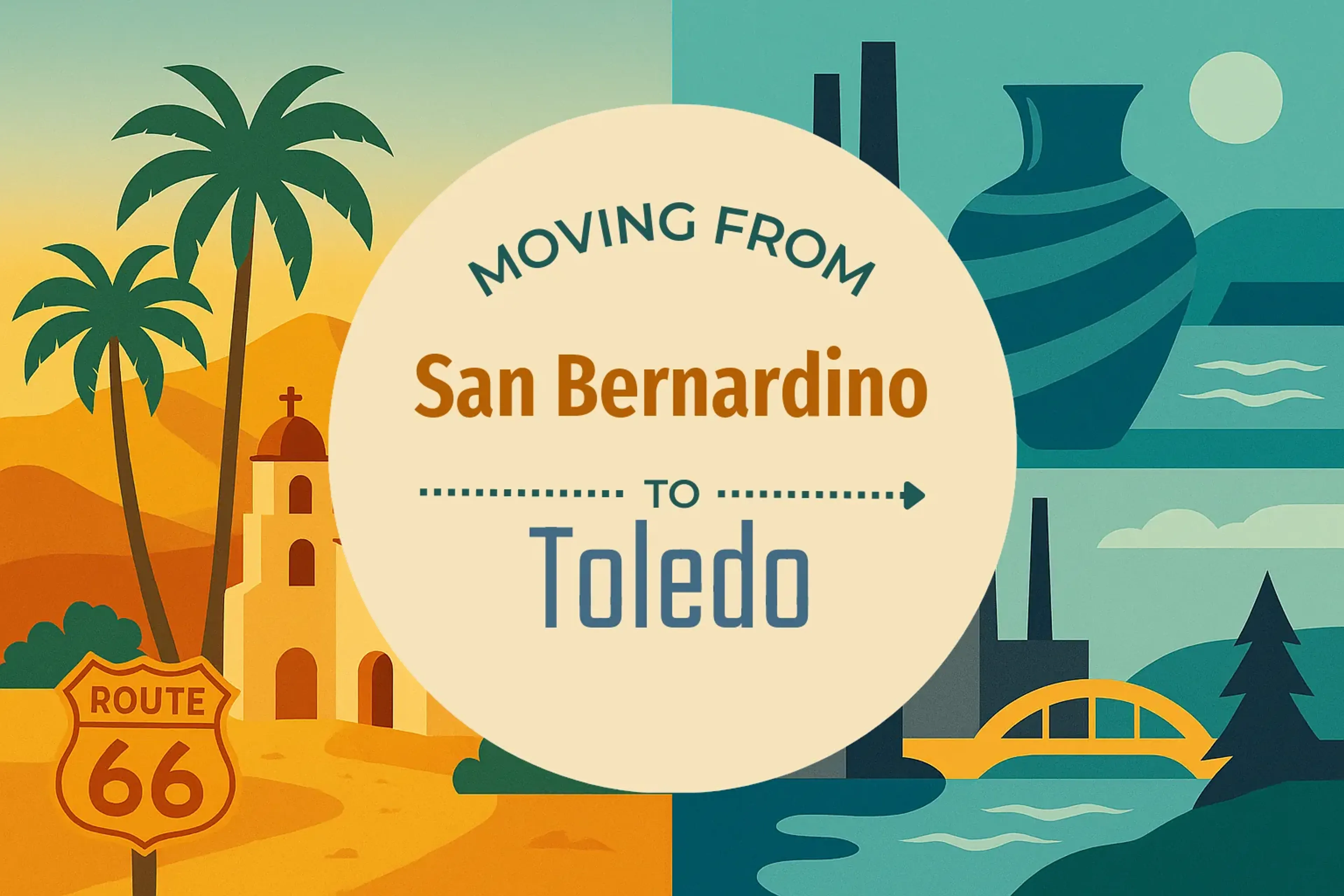 Side-by-side comparison of San Bernardino to Toledo moving companies