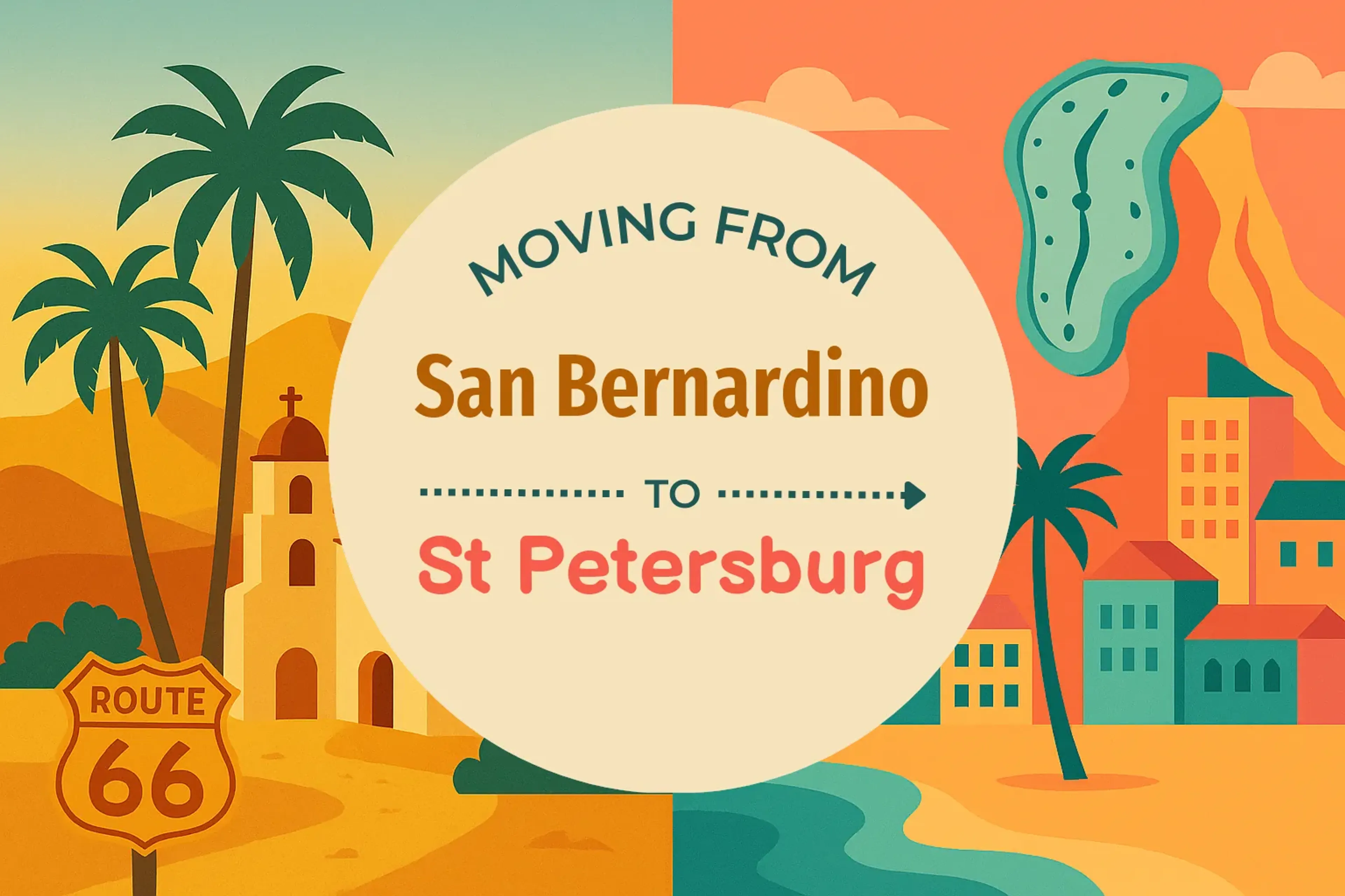 Side-by-side comparison of San Bernardino to St. Petersburg moving companies