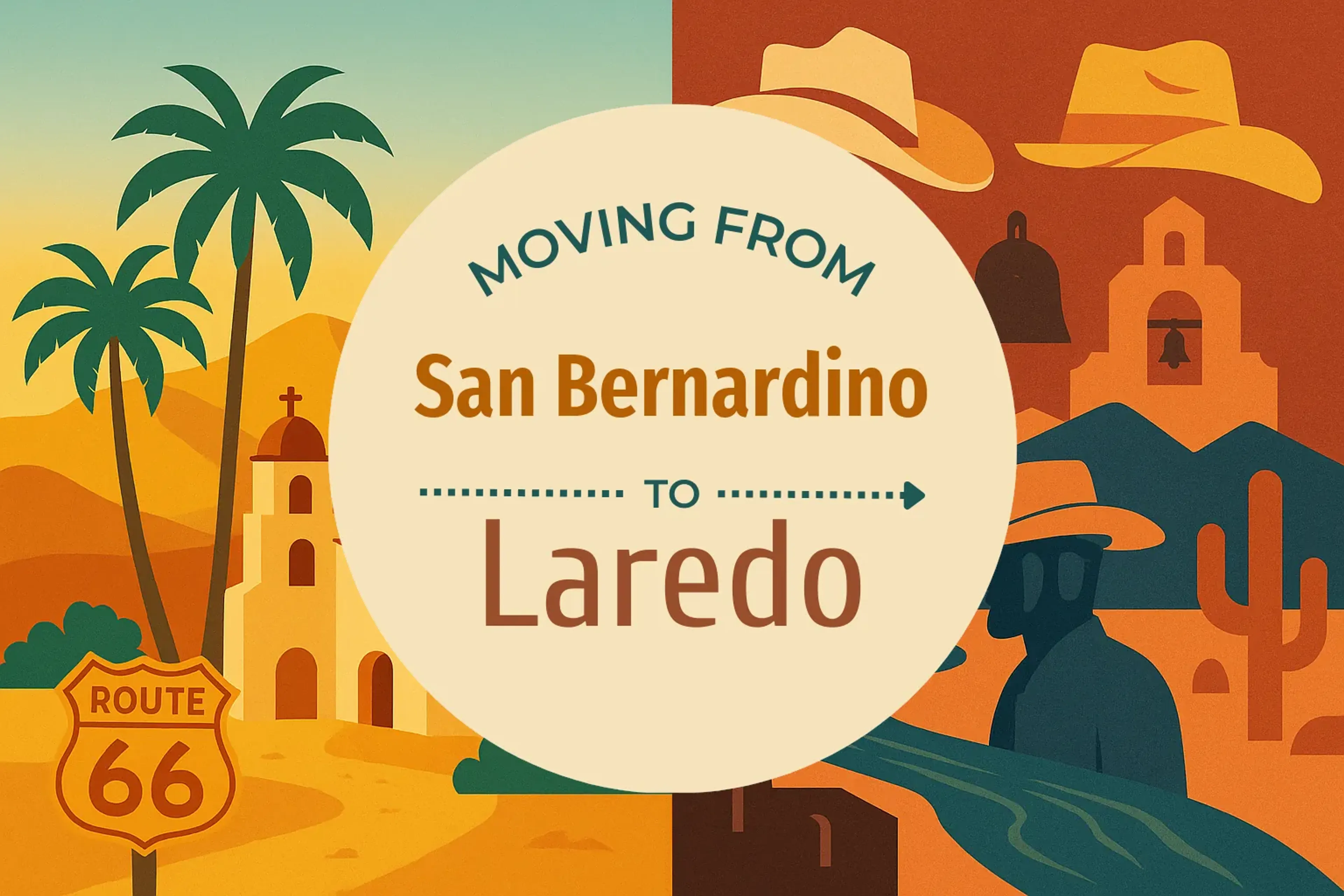 Side-by-side comparison of San Bernardino to Laredo moving companies