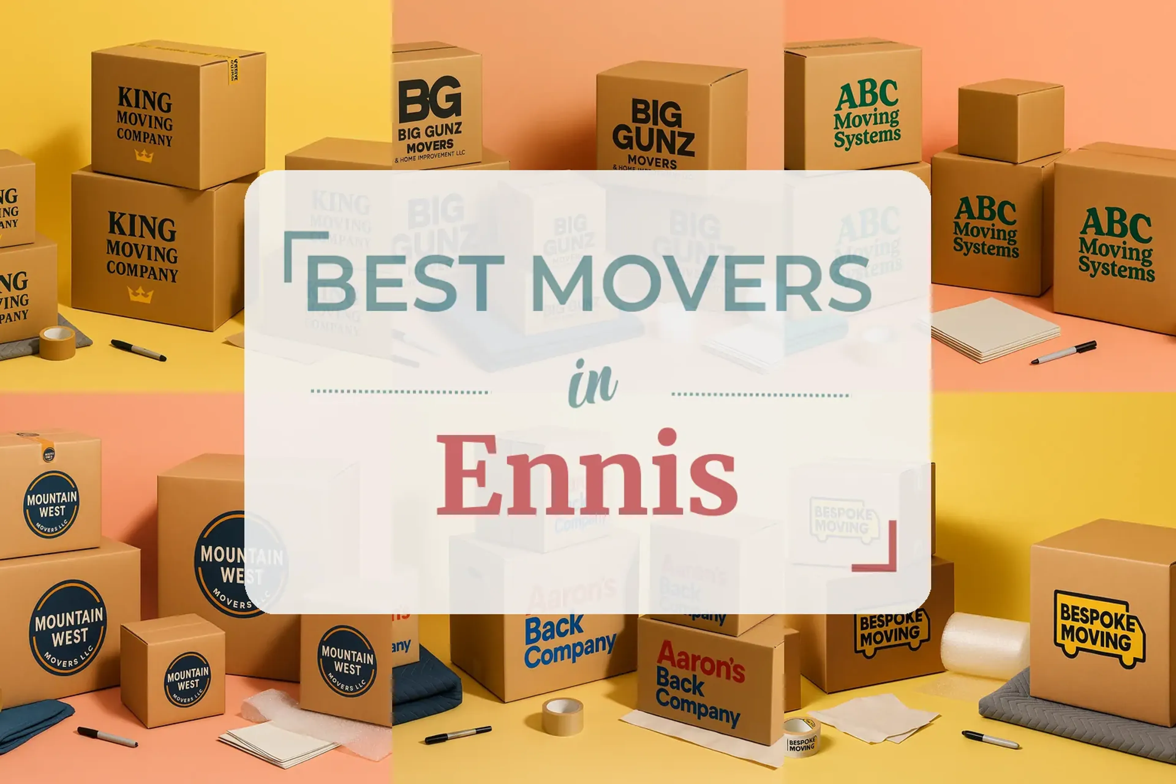 Side-by-side comparison of Ennis moving companies