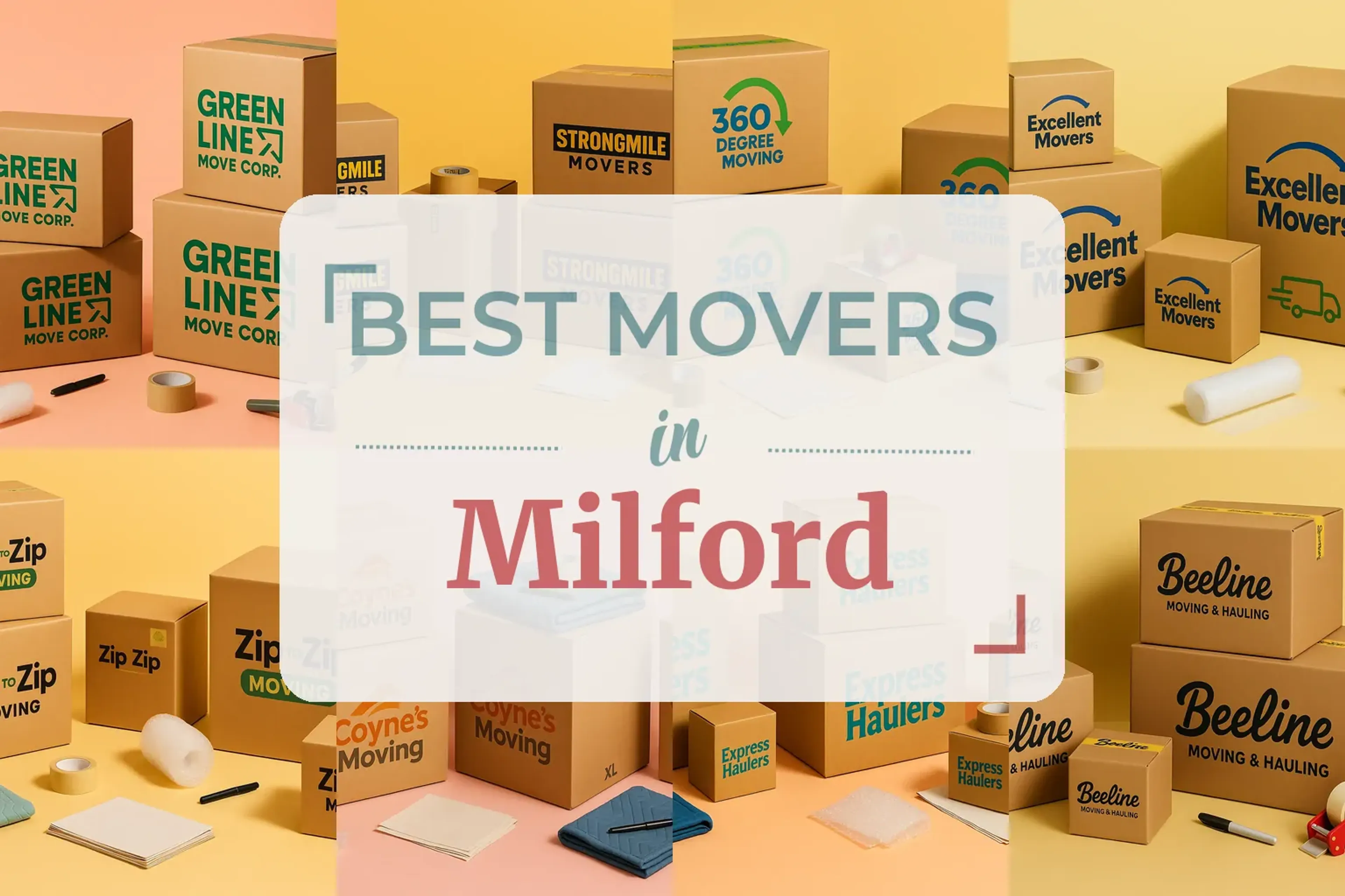 Side-by-side comparison of Milford moving companies