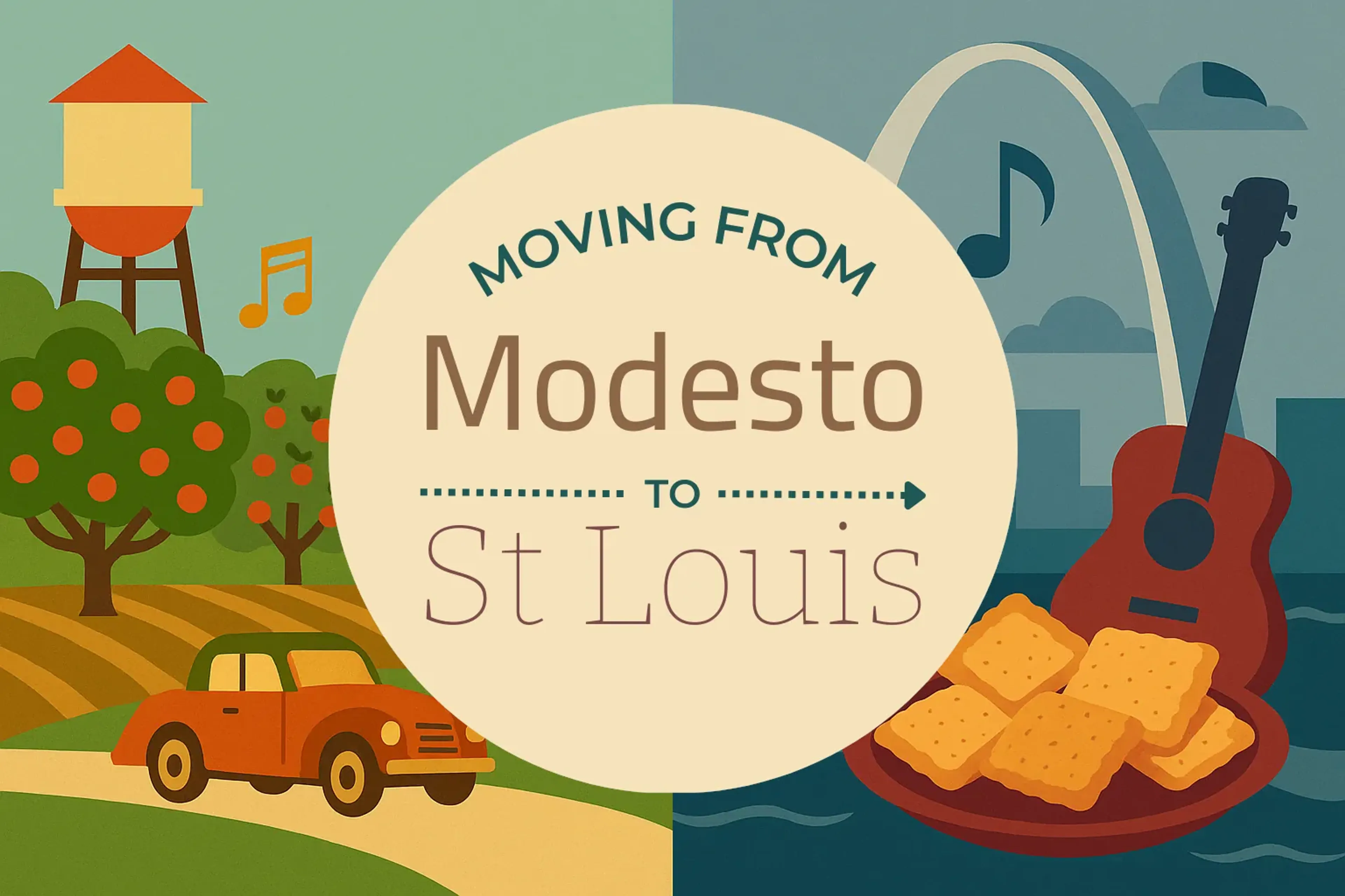Side-by-side comparison of Modesto to St. Louis moving companies