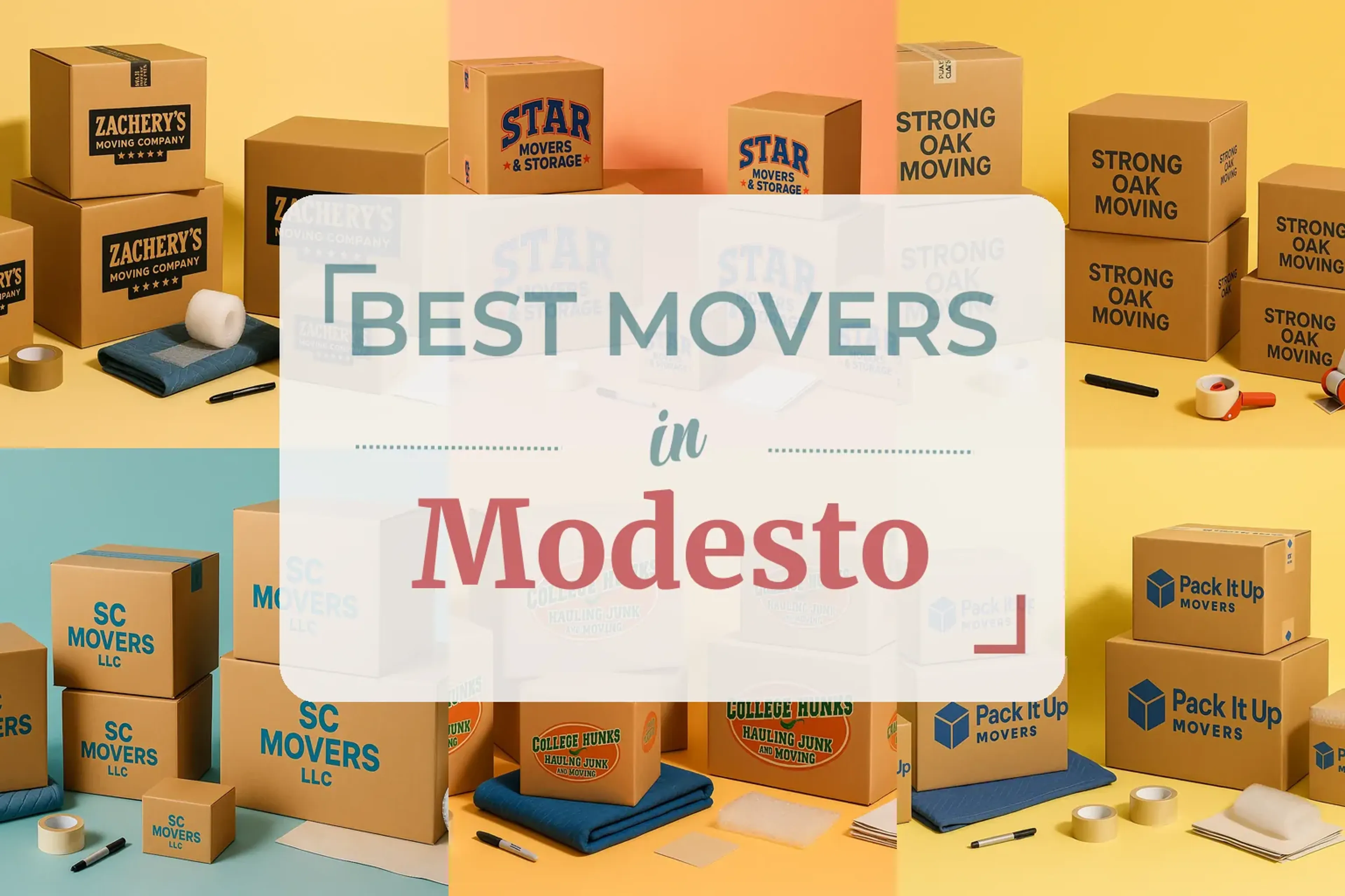 Side-by-side comparison of Modesto moving companies