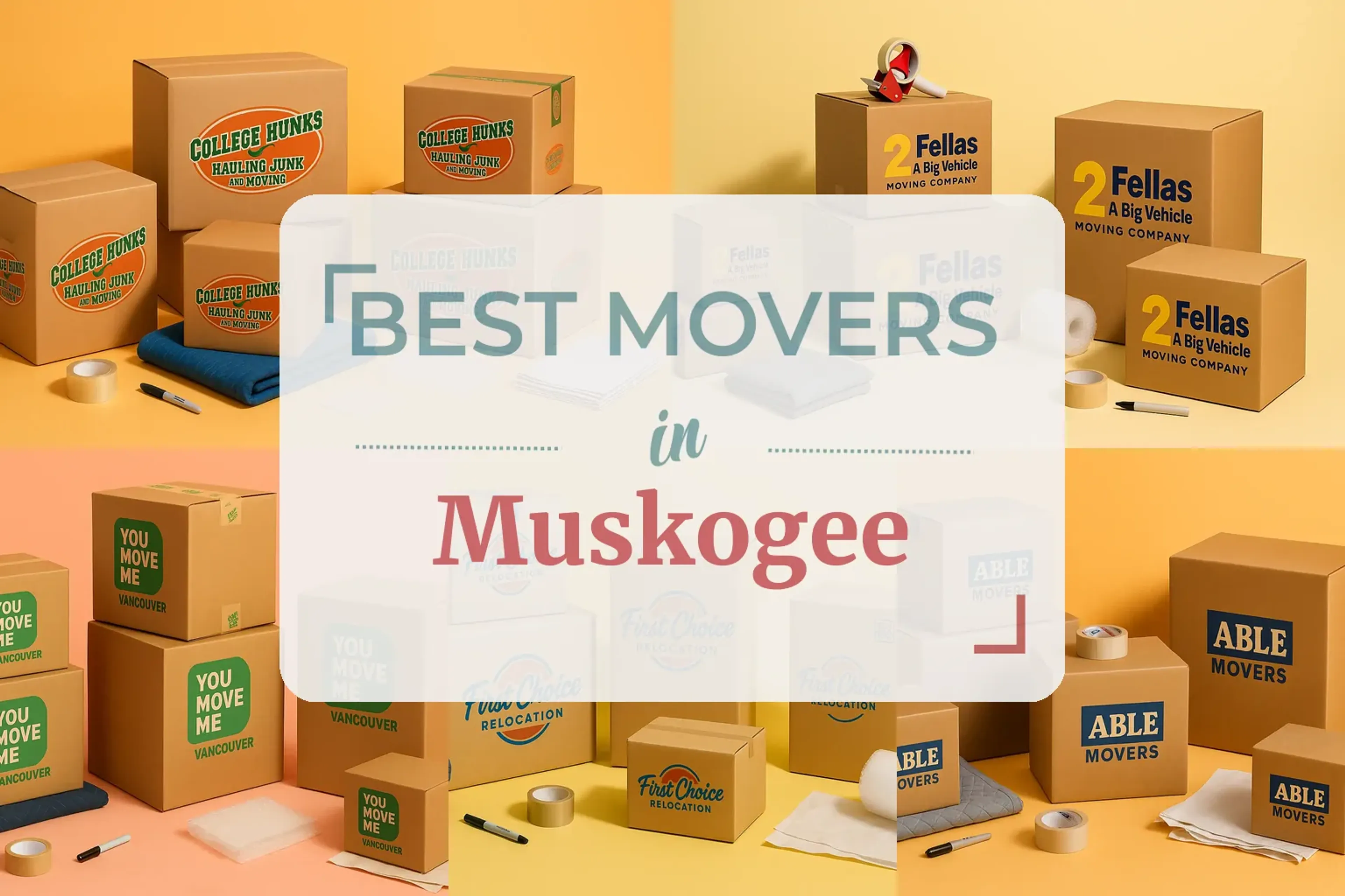 Side-by-side comparison of Muskogee moving companies