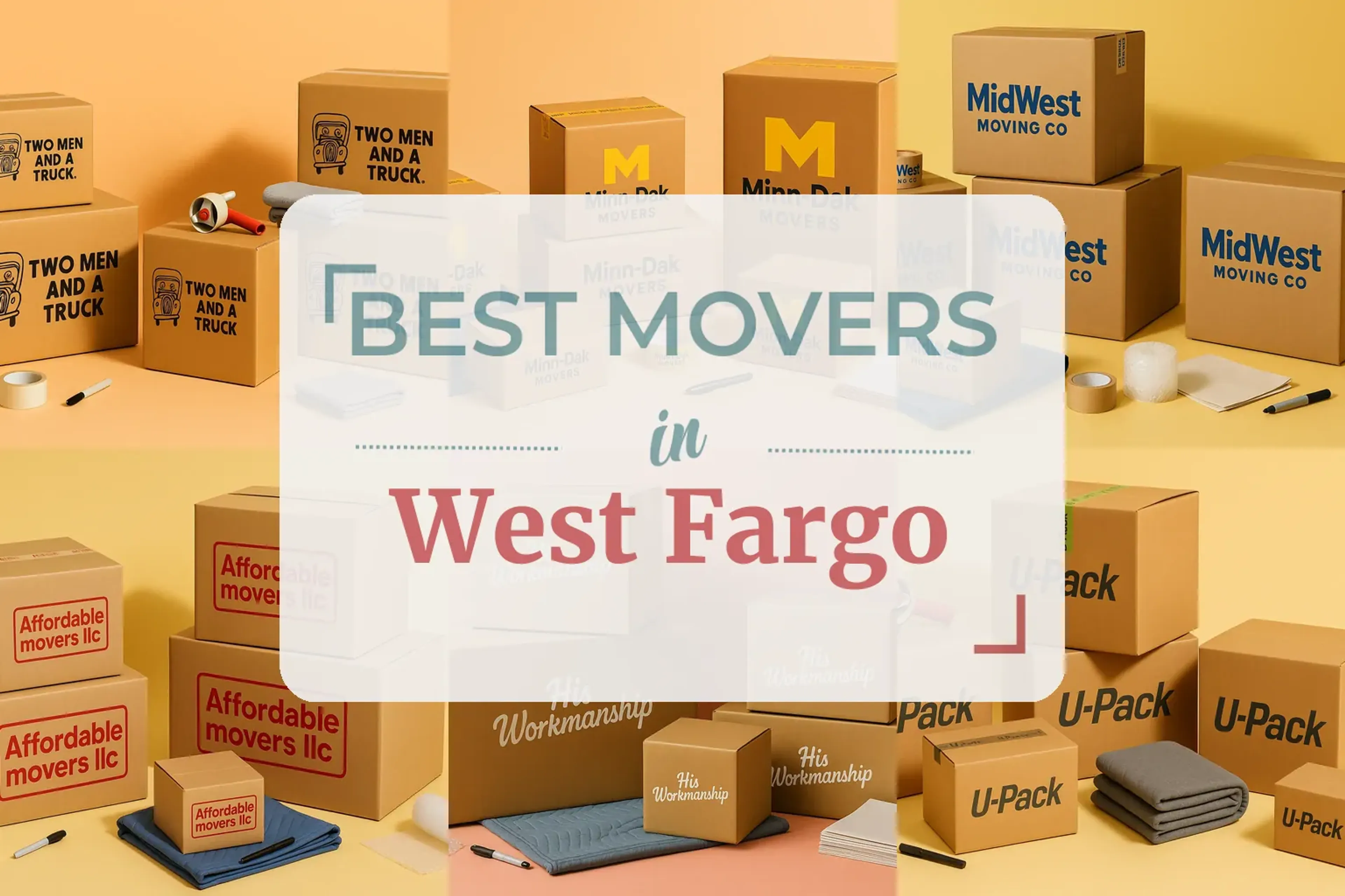Side-by-side comparison of West Fargo moving companies