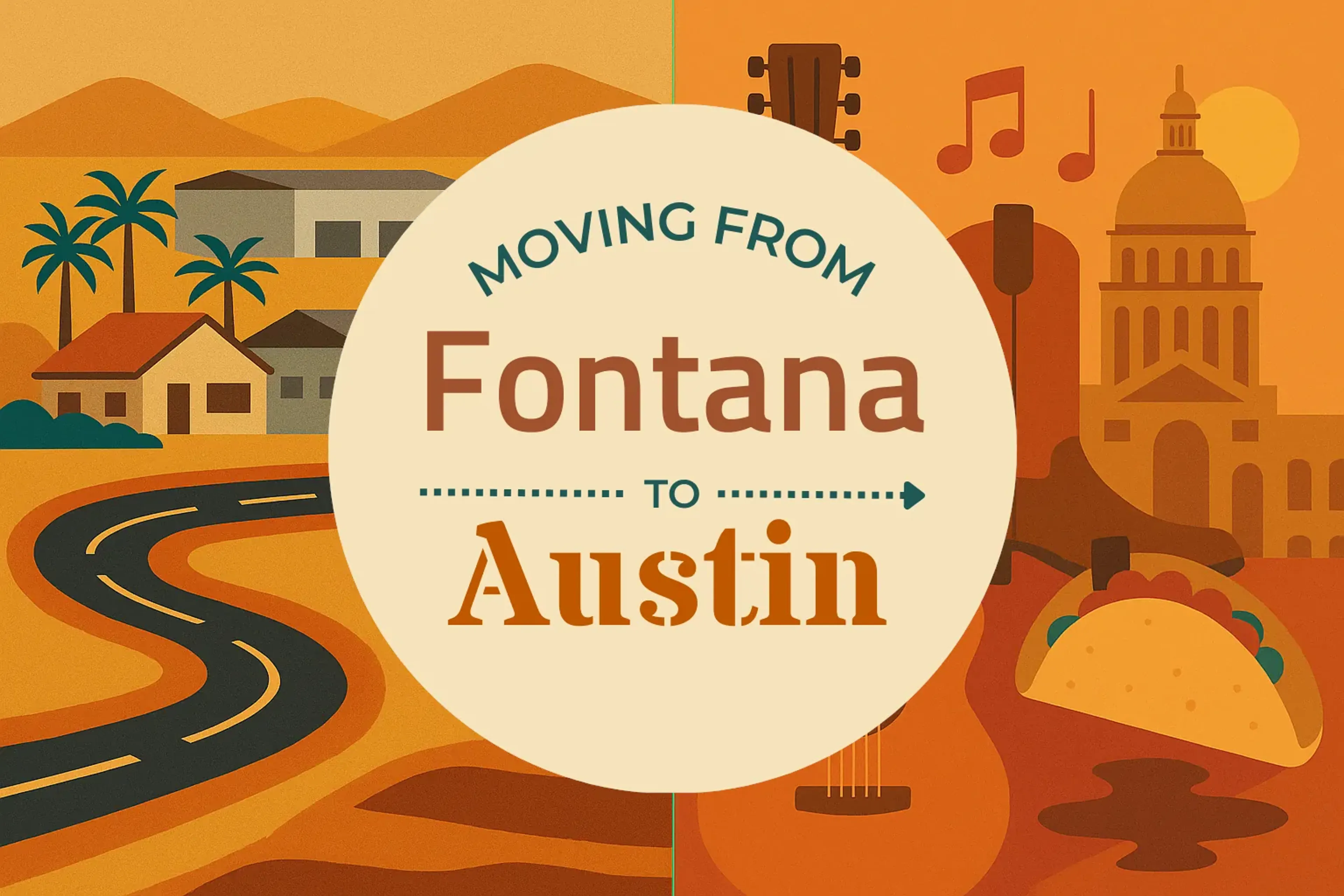 Side-by-side comparison of Fontana to Austin moving companies