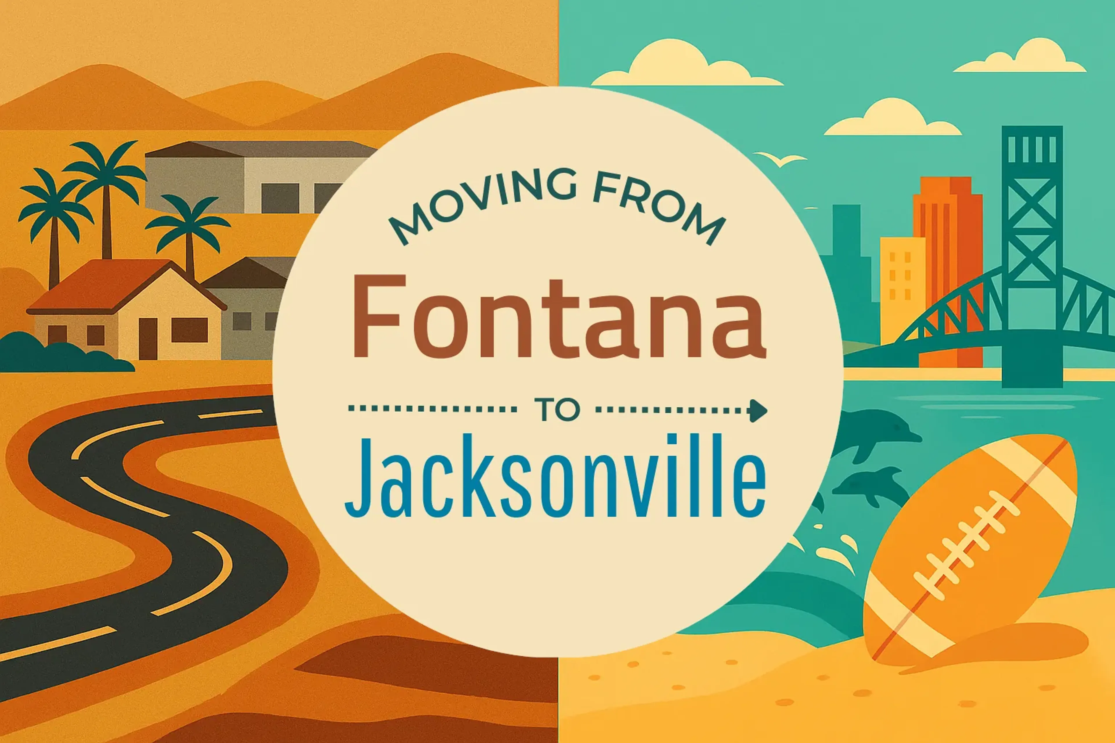 Side-by-side comparison of Fontana to Jacksonville moving companies